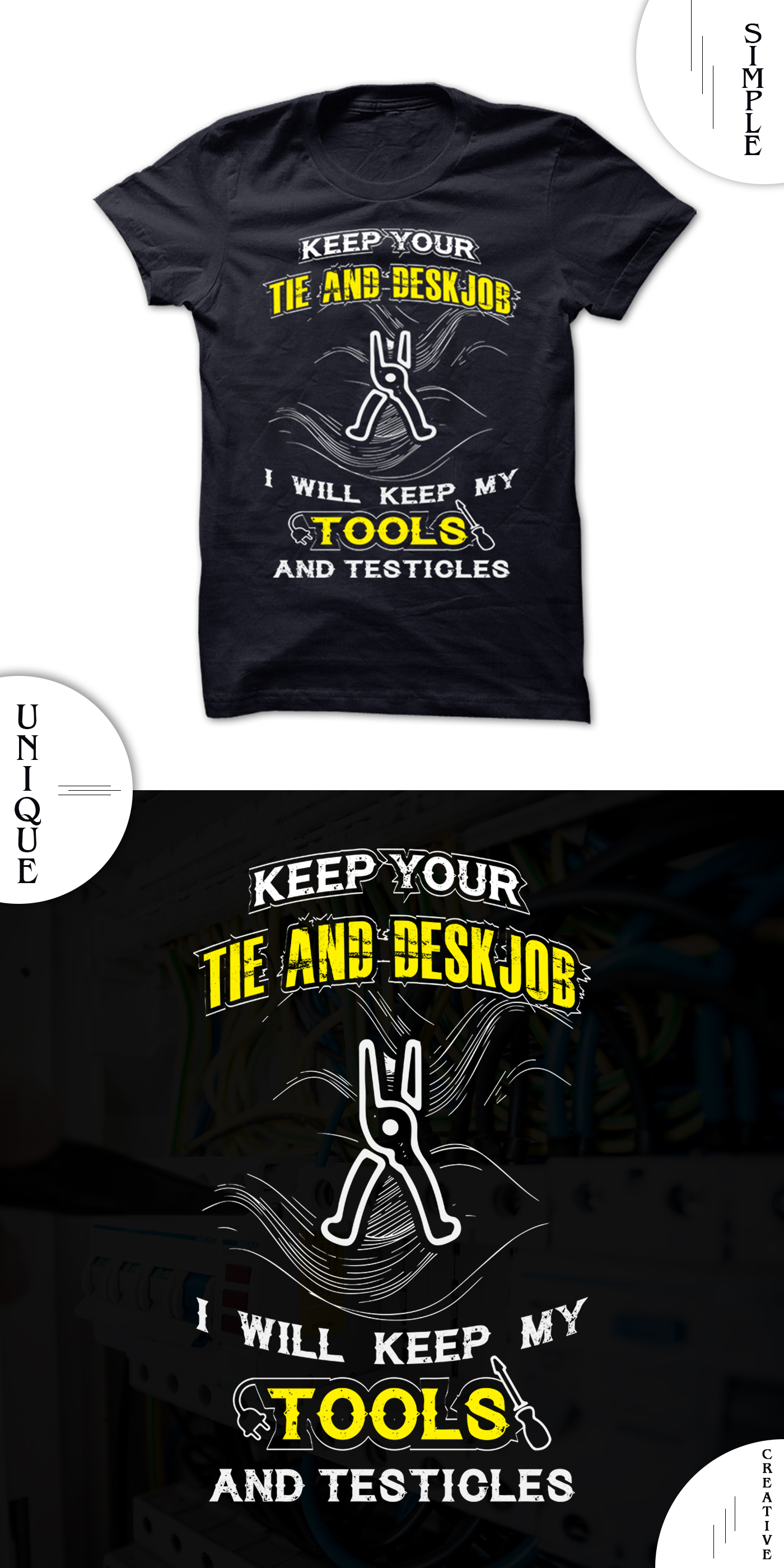 Electrician T Shirt Design by Design Decent Electrician T Shirt Design in T-Shirt Design Inspiration by Design Decent