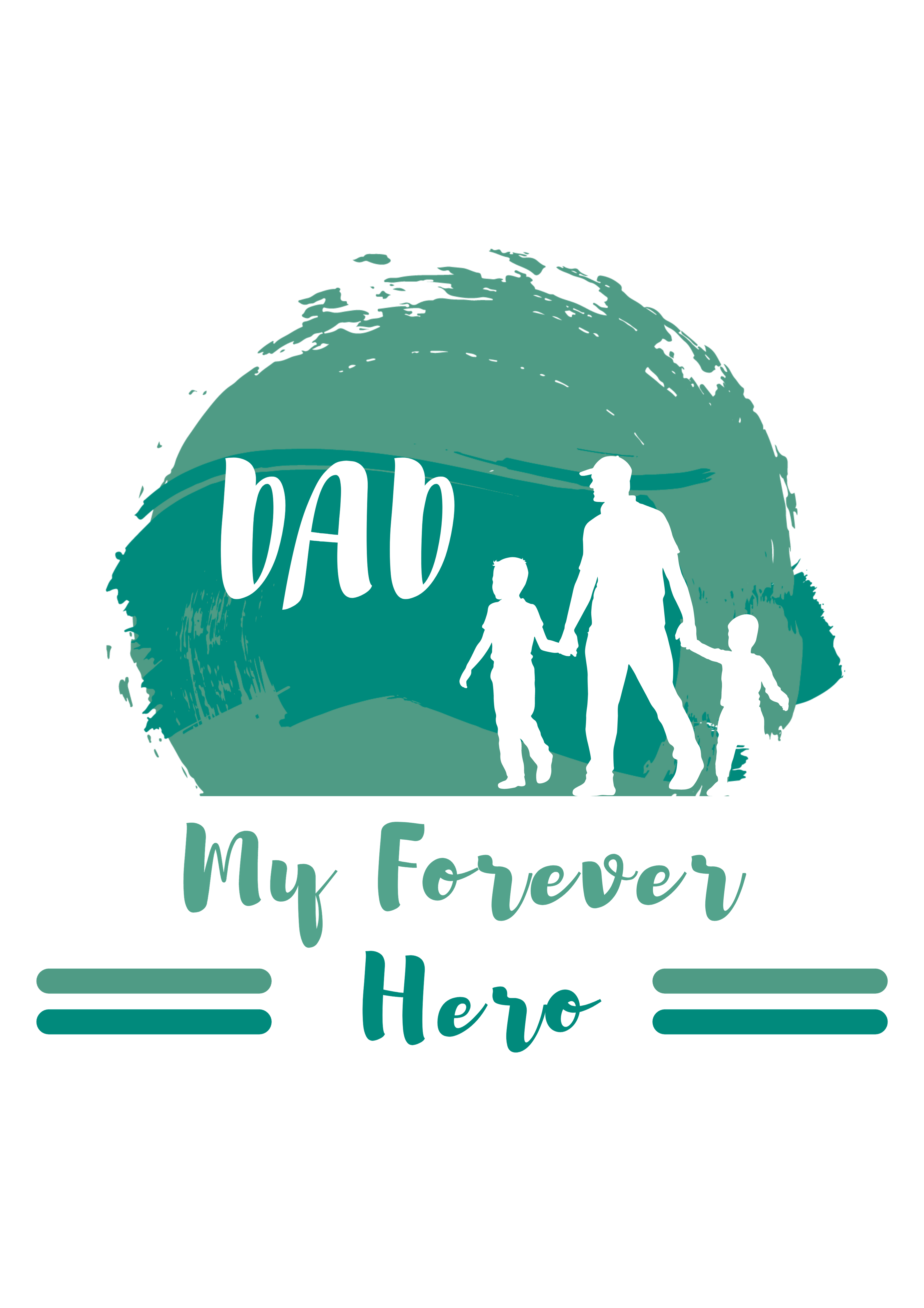 Father's Day T-shirt print by Akshata Khaiwale Father's Day T-shirt print in Illustration and Graphics Inspiration by Akshata Khaiwale