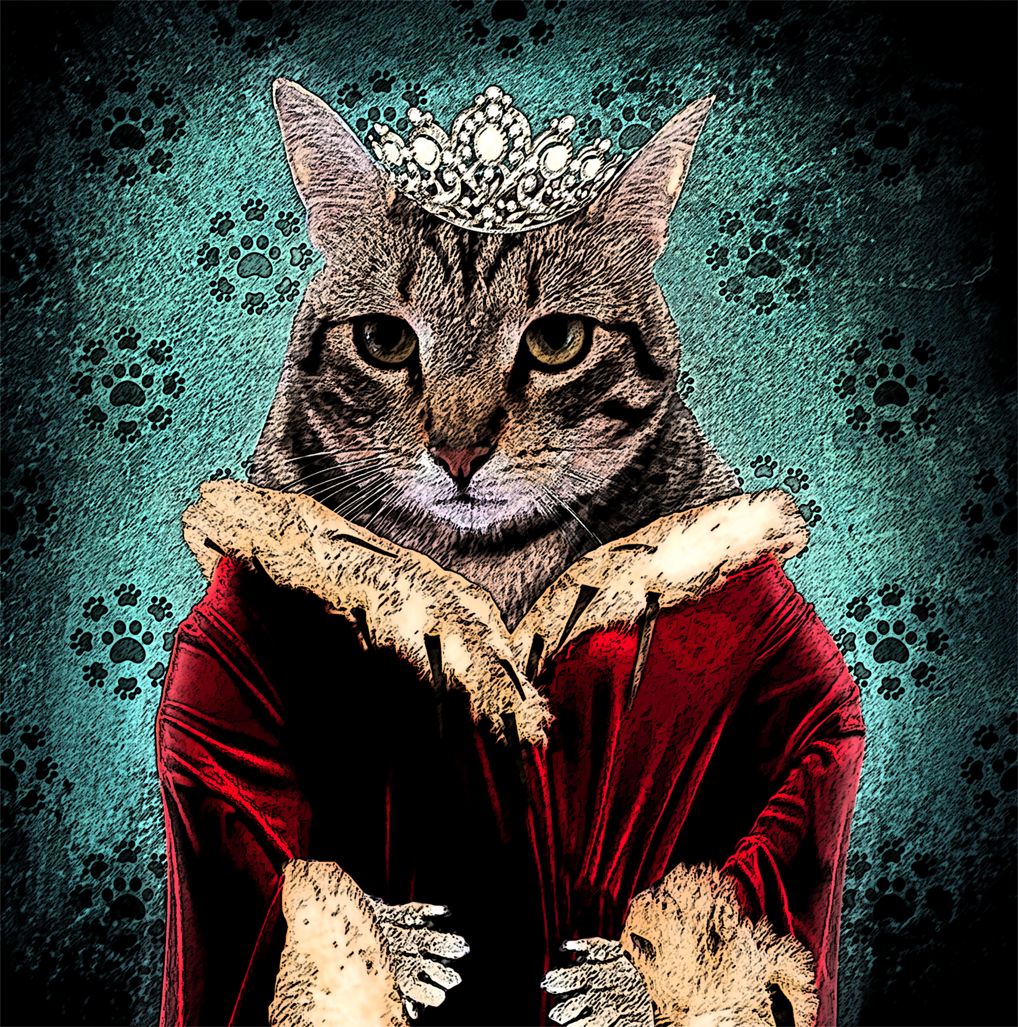 Creative Pet Portrait by Lyndsaye Creative Pet Portrait in Character & Mascot design Inspiration by Lyndsaye