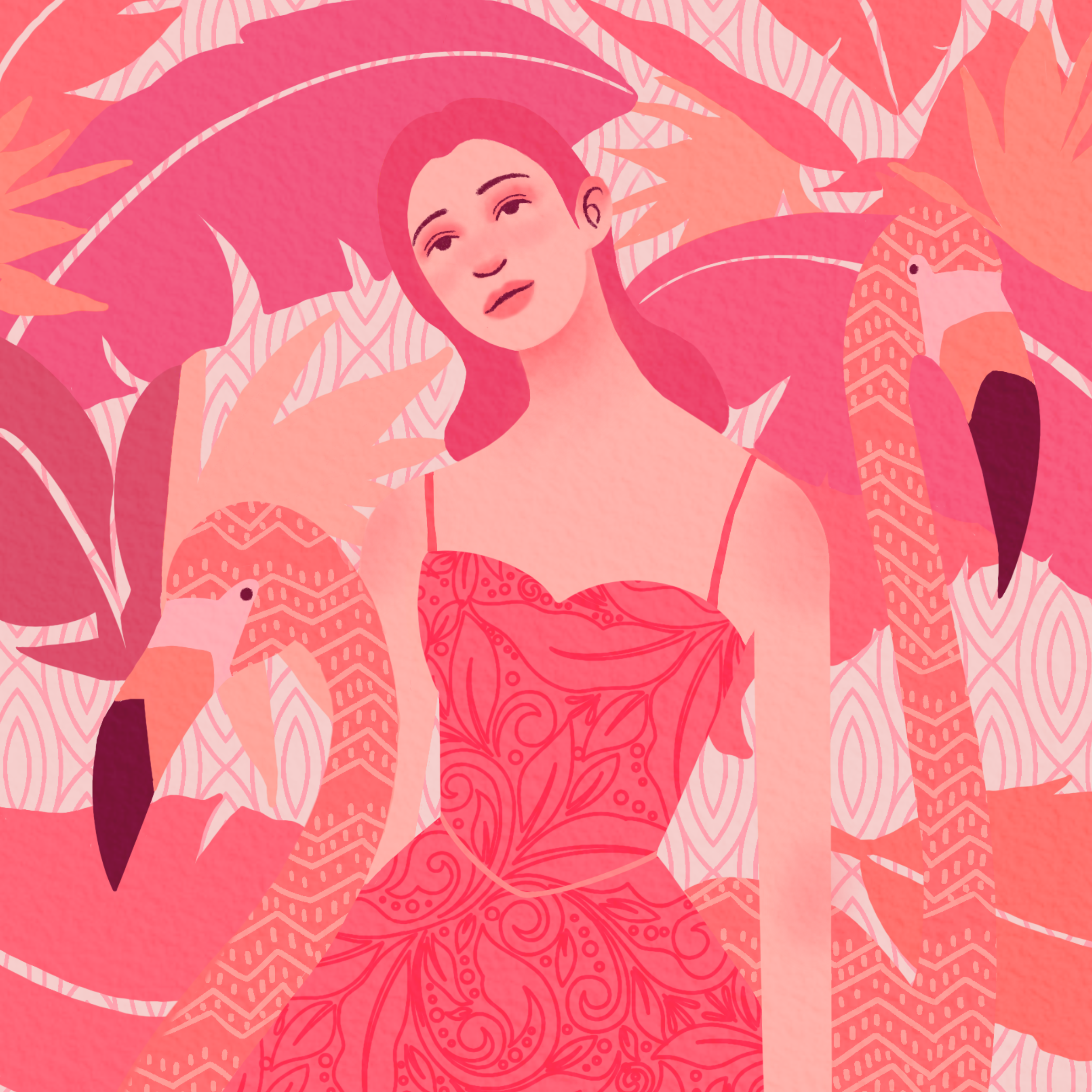 Flamingo by Leor Soriano Flamingo in Illustration and Graphics Inspiration by Leor Soriano