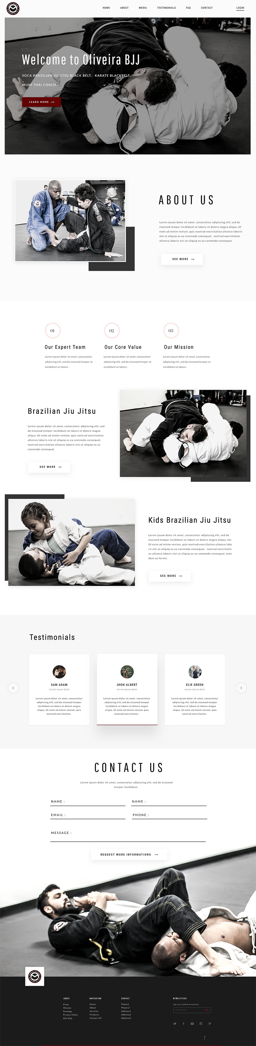 Sport Website by Bouchra Sport Website in Website Design Inspiration by Bouchra