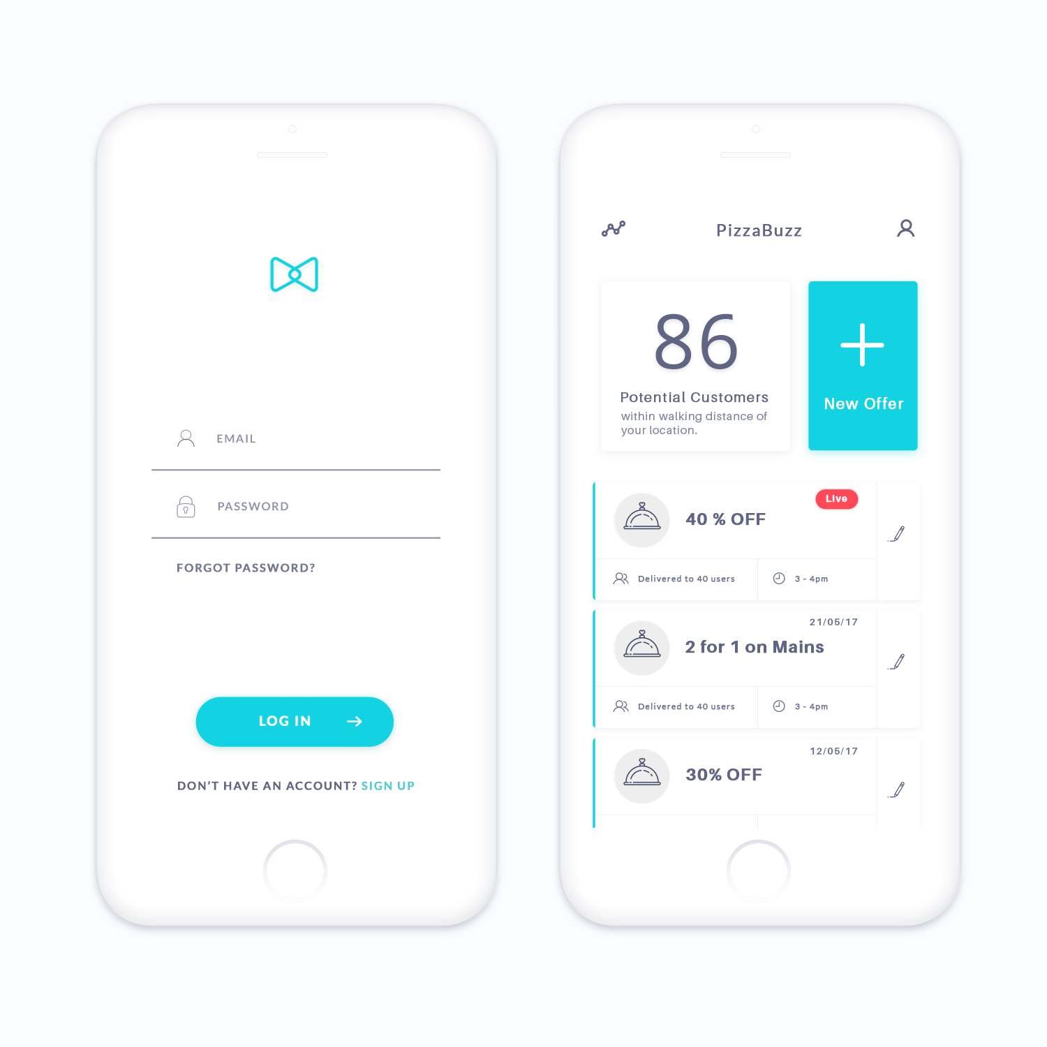 Chef app by Bouchra Chef app in Mobile Apps Design Inspiration by Bouchra