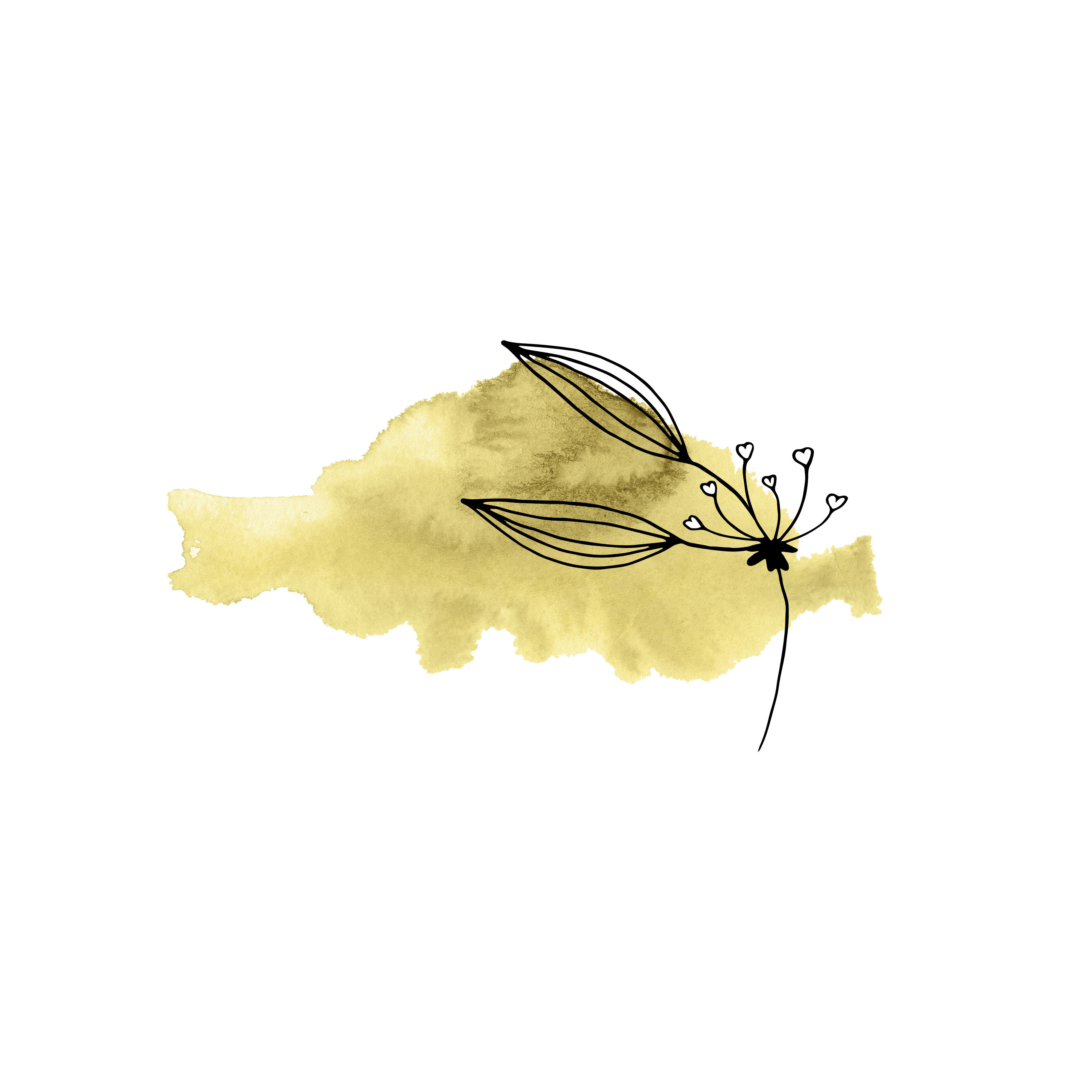 Abstract Floral Doodle Illustration with Watercolor by Iryna Art Abstract Floral Doodle Illustration with Watercolor in Doodle Art Inspiration by Iryna Art