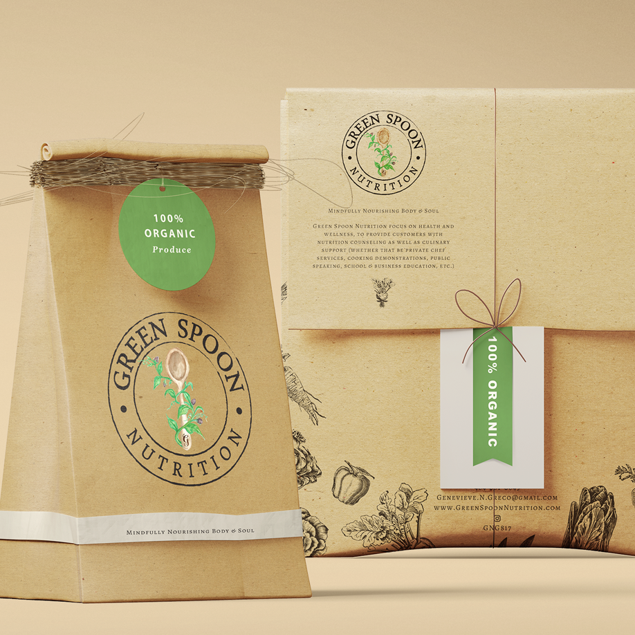 Green Spoon Nutrition - Custom Logo Design in Logo & Brand Identity Inspiration by Sameeus