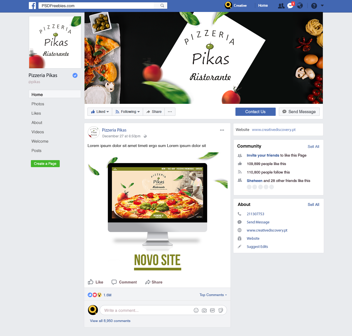 Facebook Social Media Design by Creative Discovery Facebook Social Media Design in Social Media Page Inspiration by Creative Discovery