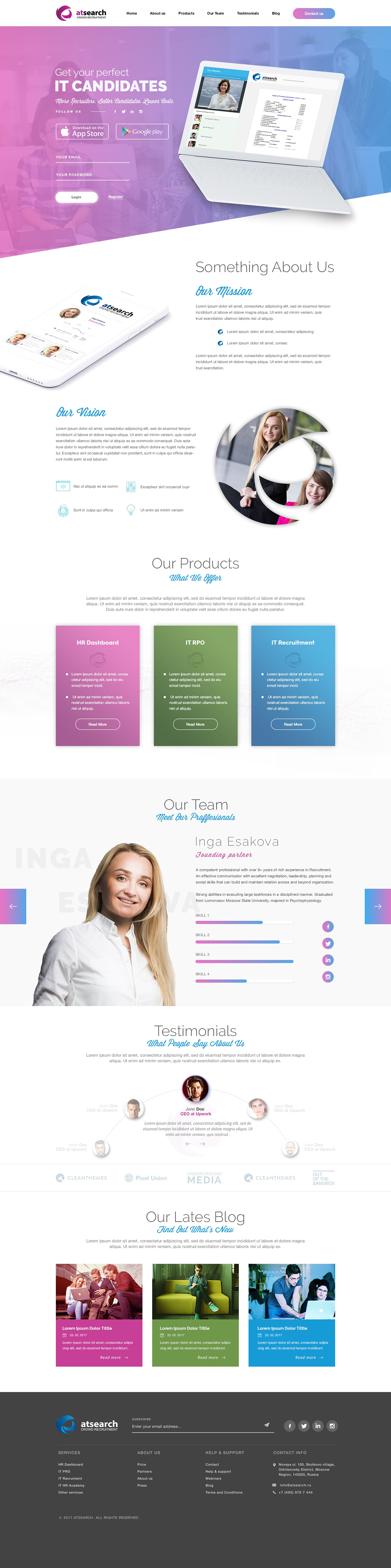 At Search in Website Design Inspiration by Milan Peulic