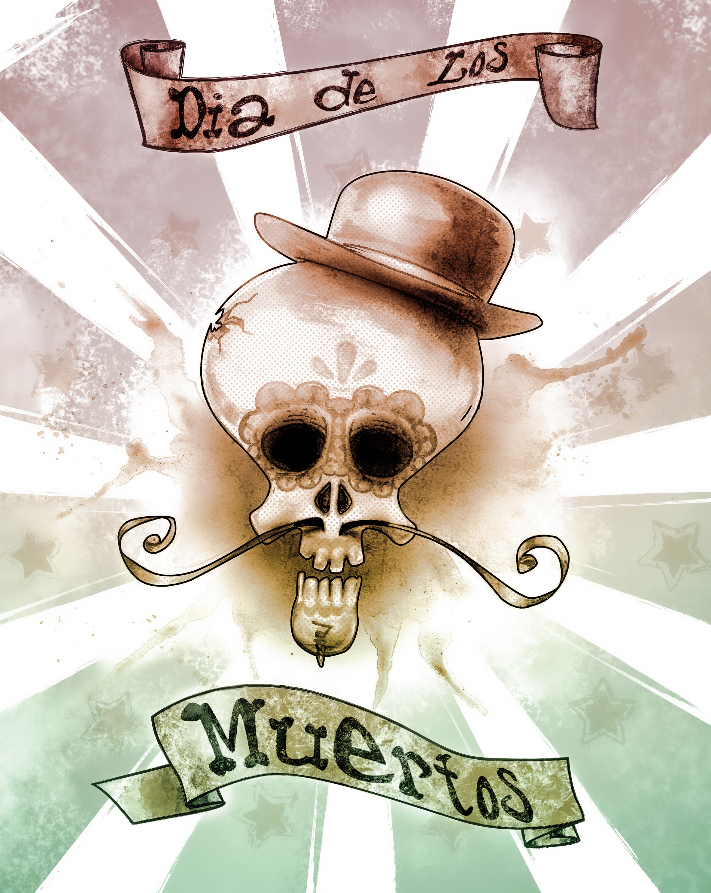 Dia De Los Muertos in Illustration and Graphics Inspiration by Lukasz Sitnikow