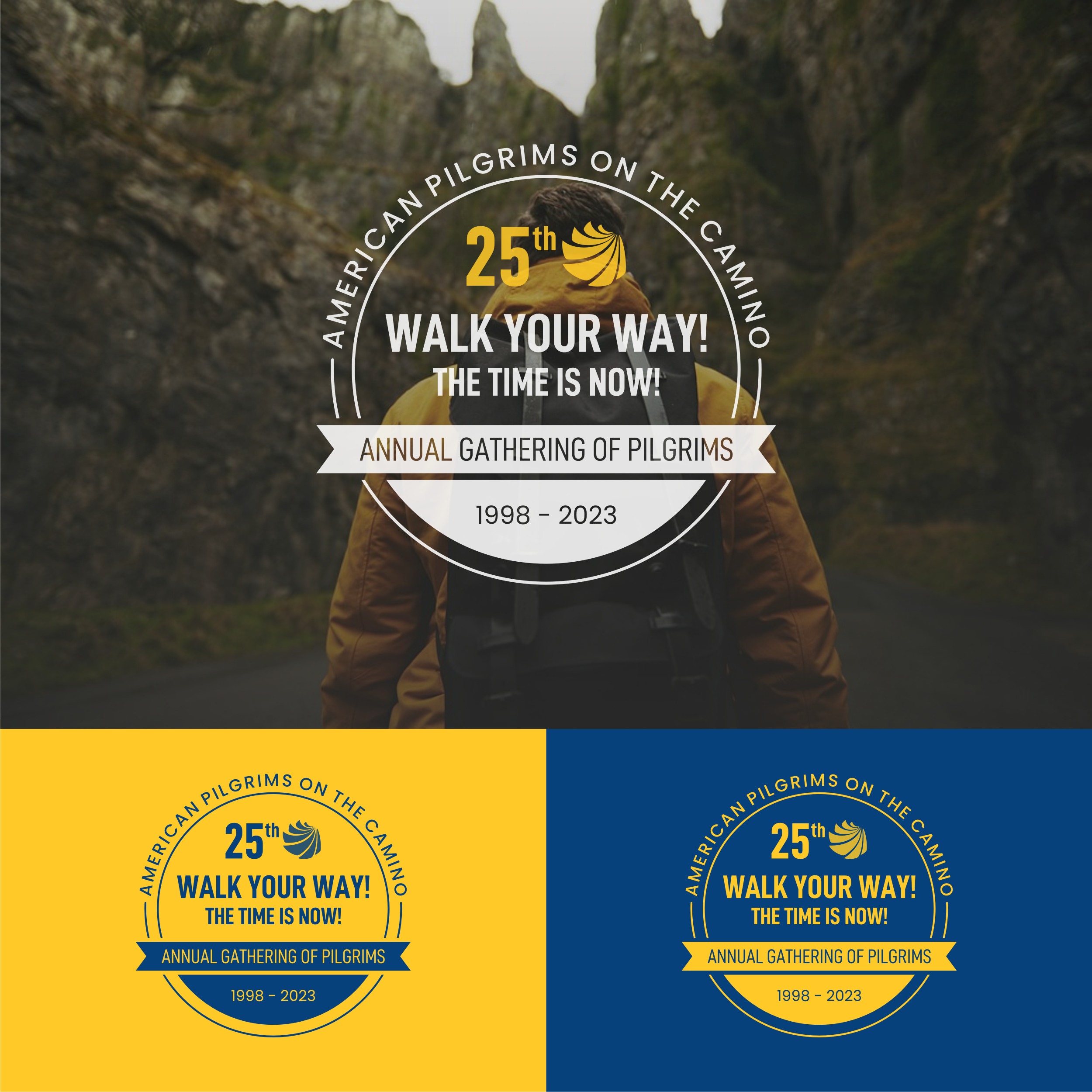 group walking/ hikers logo design in Logo Design Inspiration by Dady Adison Yasata Lapian