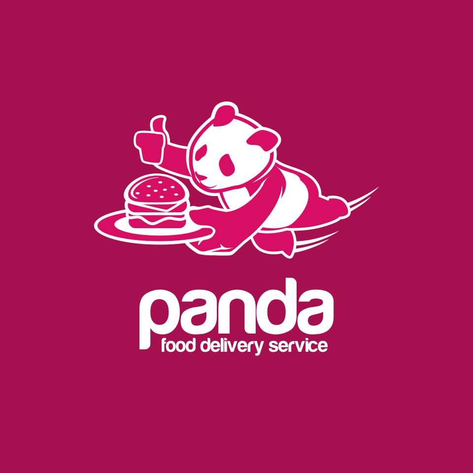 logo panda food delivery by Grabbit Design logo panda food delivery in Logo & Brand Identity Inspiration by Grabbit Design