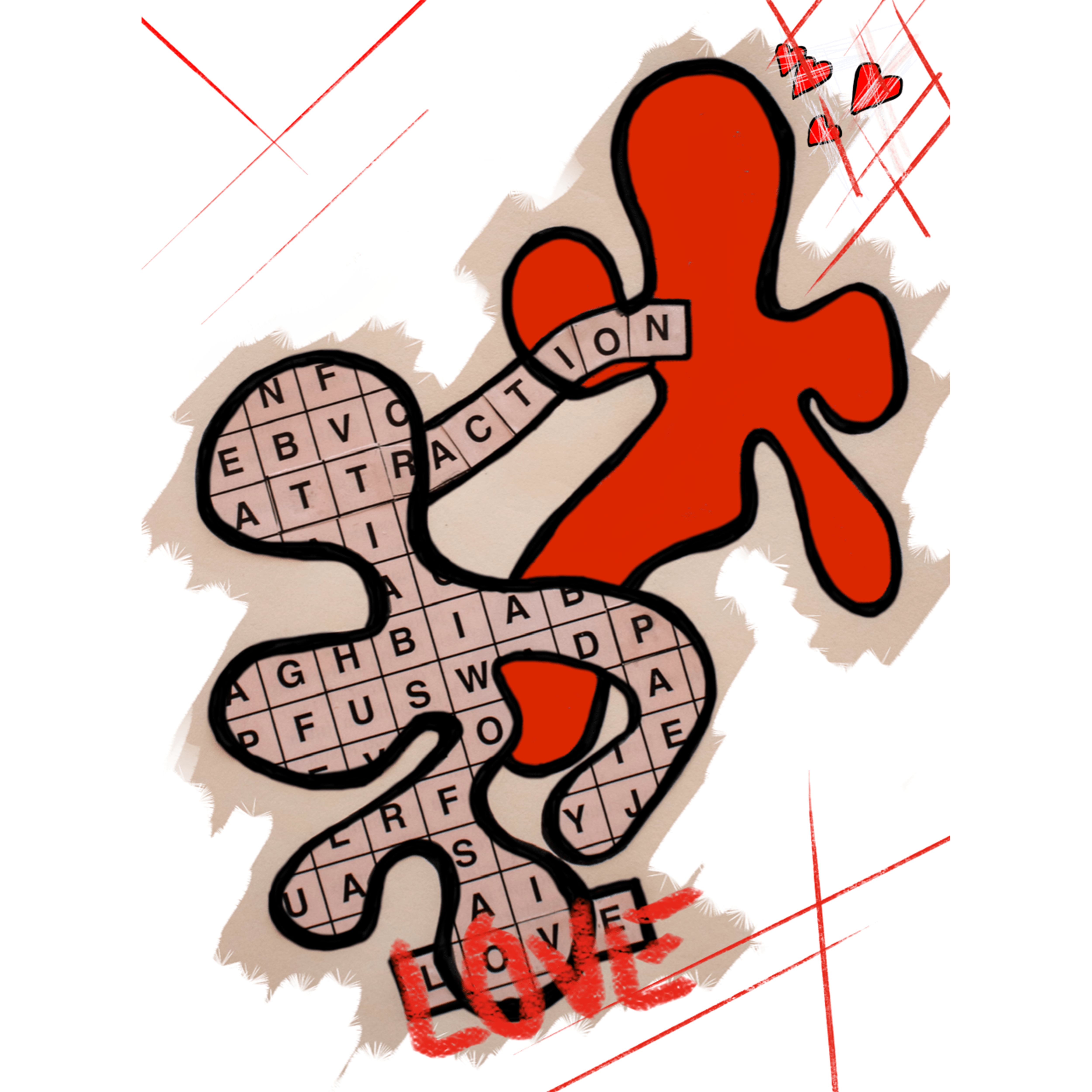 Cross attraction in Illustration and Graphics Inspiration by Isabel Santos