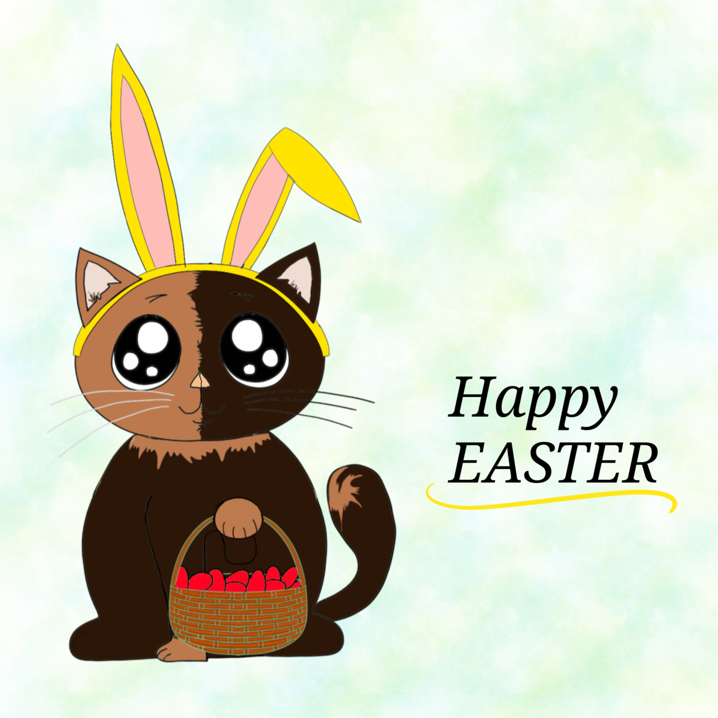 Easter kitty in Drawing Inspiration by Alexandra Albu