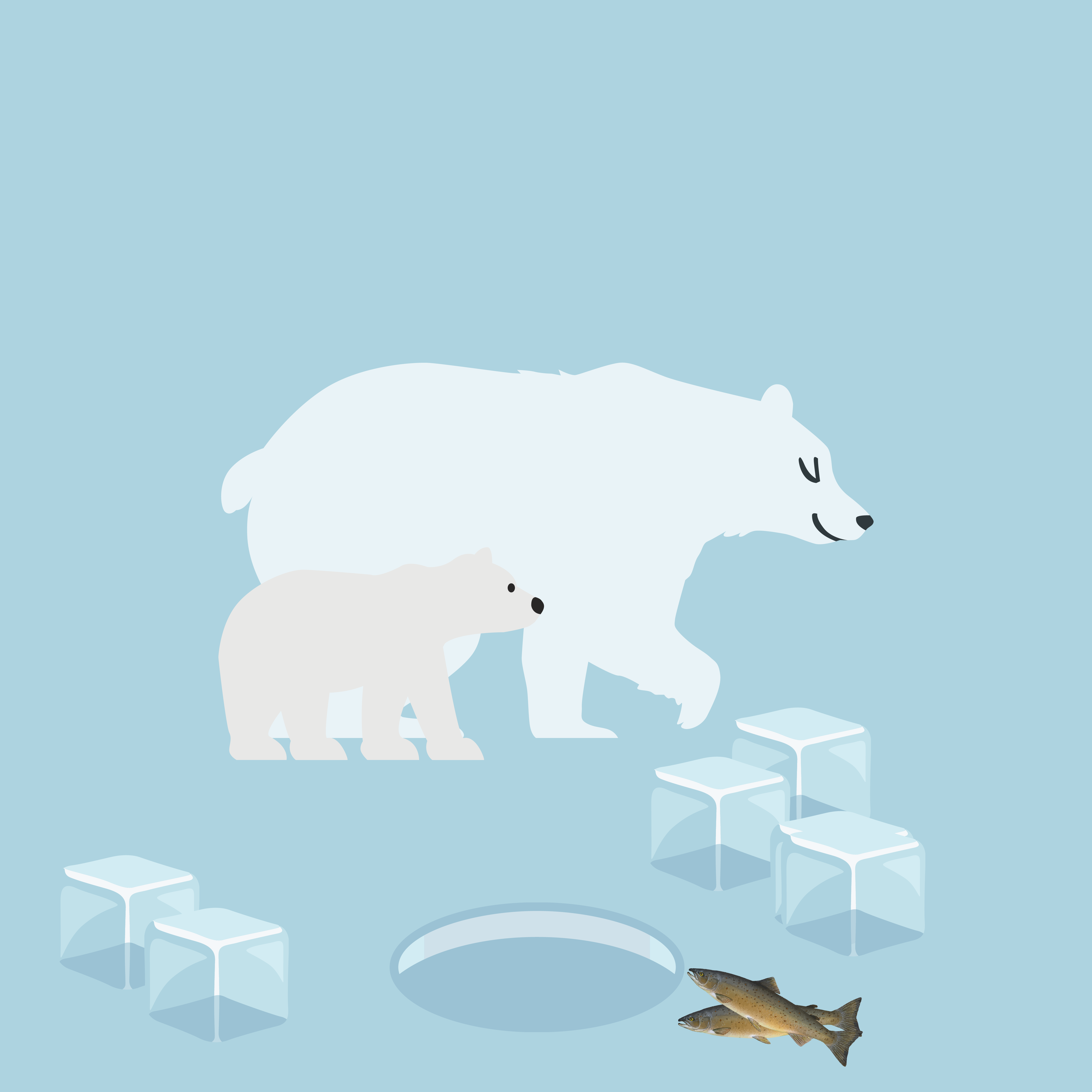 Polar bears by Vernesa Nahodovic Polar bears in Comic Art Inspiration by Vernesa Nahodovic