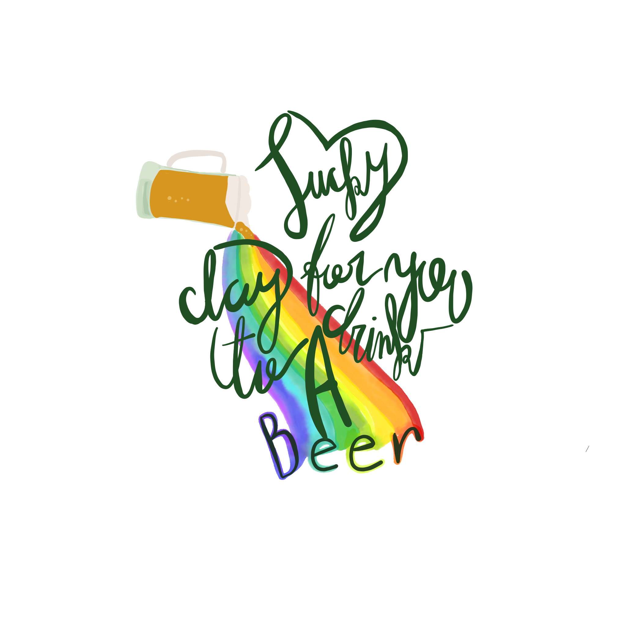 Lucky beer day by Isabela Estrada Lucky beer day in Digital Painting Inspiration by Isabela Estrada
