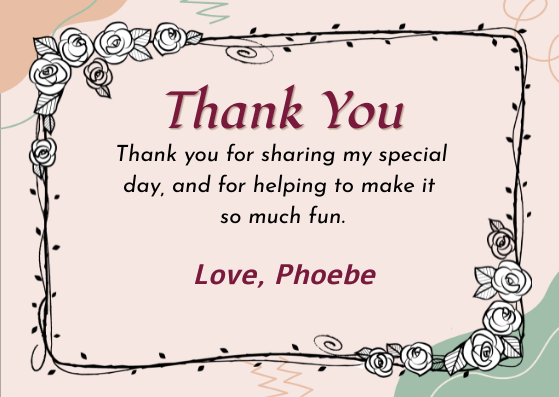 Thank you note card by Neha Kandekar Thank you note card in Card Inspiration by Neha Kandekar