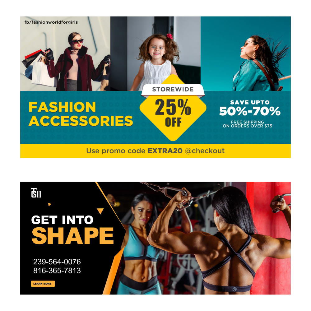 Web Banners by Nayon Chandra Web Banners in Banner ad Design Inspiration by Nayon Chandra