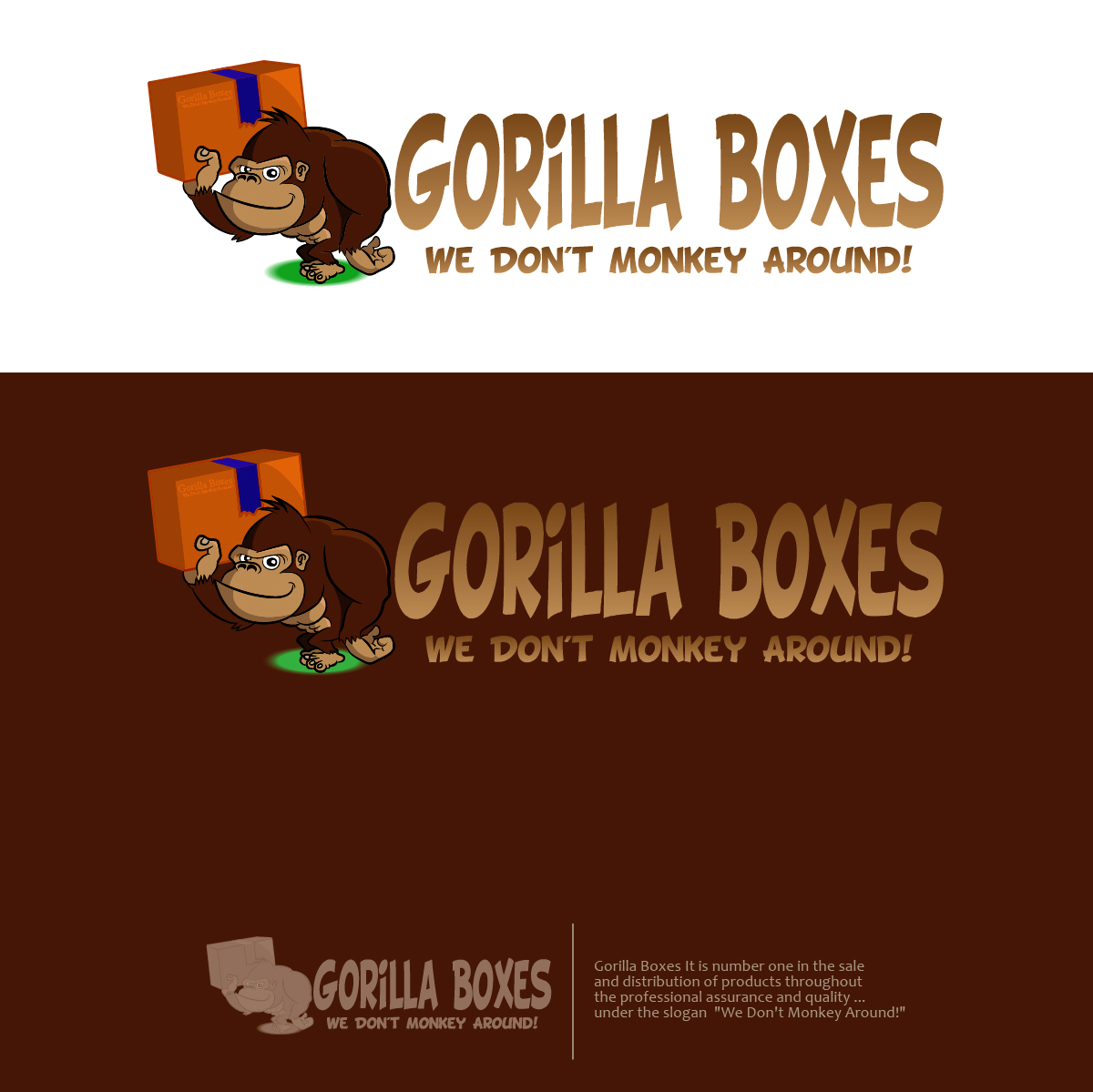 Gorilla Boxes by El Bamd Gorilla Boxes in Logo Design Inspiration by El Bamd