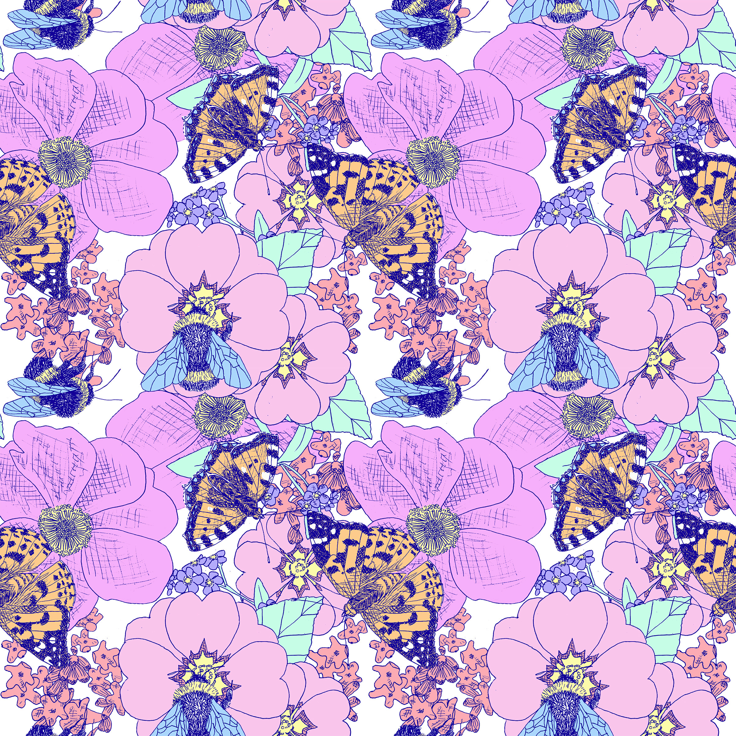 Spring time in Pattern & Surface Design Inspiration by Pearl Dixon