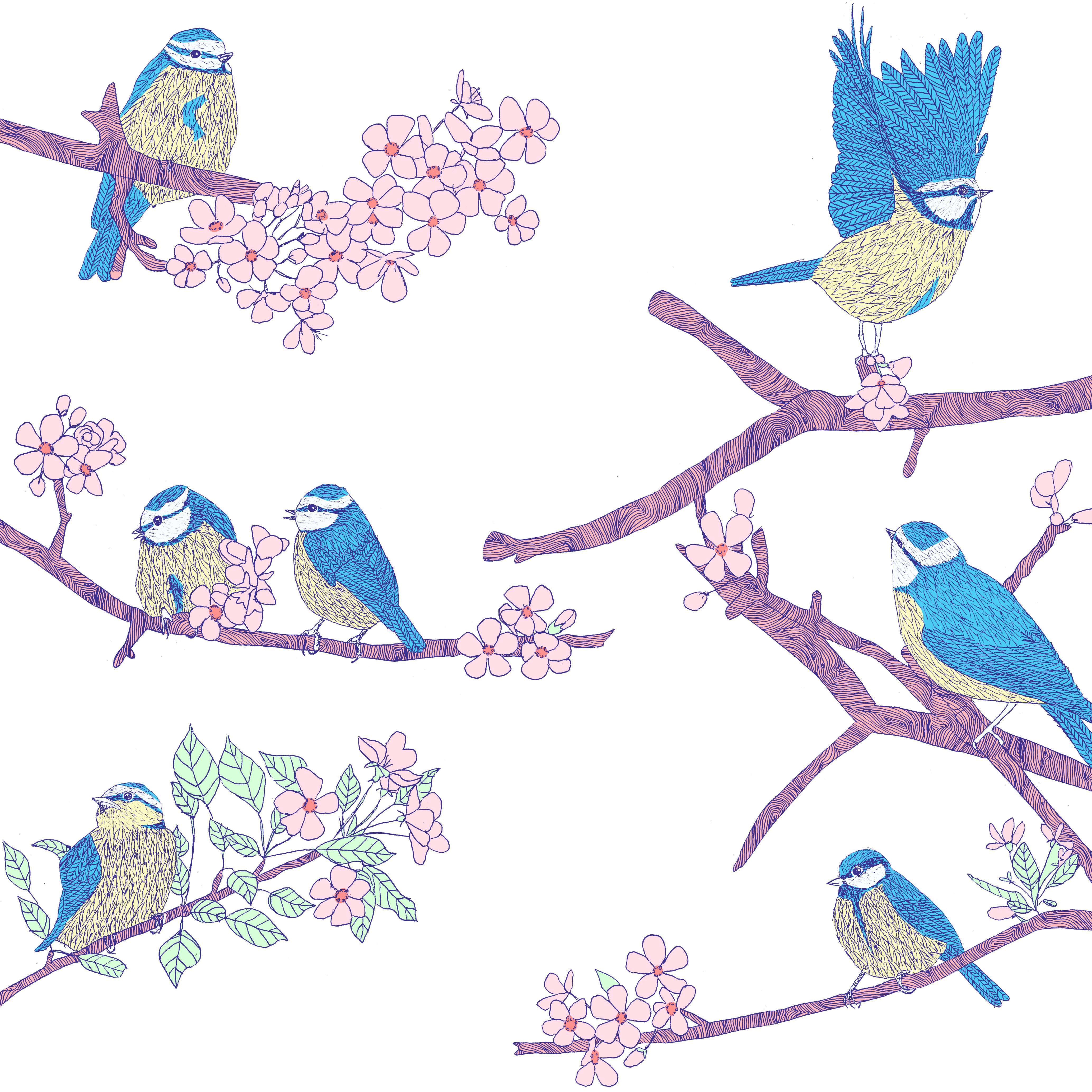 A spring gathering by Pearl Dixon A spring gathering in Illustration and Graphics Inspiration by Pearl Dixon