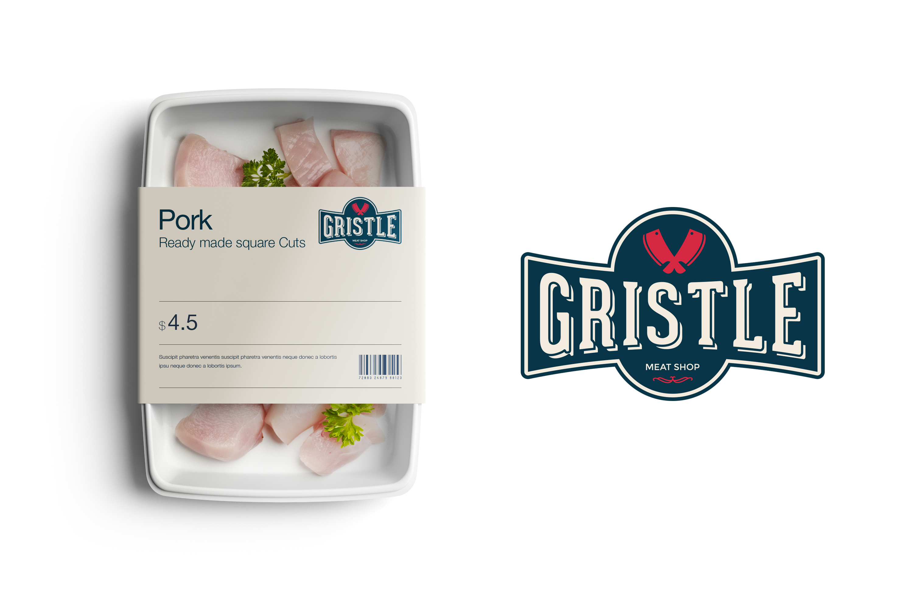 Gristle Meat Shop Packaging by Donarkzstudios Gristle Meat Shop Packaging in Packaging Design Inspiration by Donarkzstudios