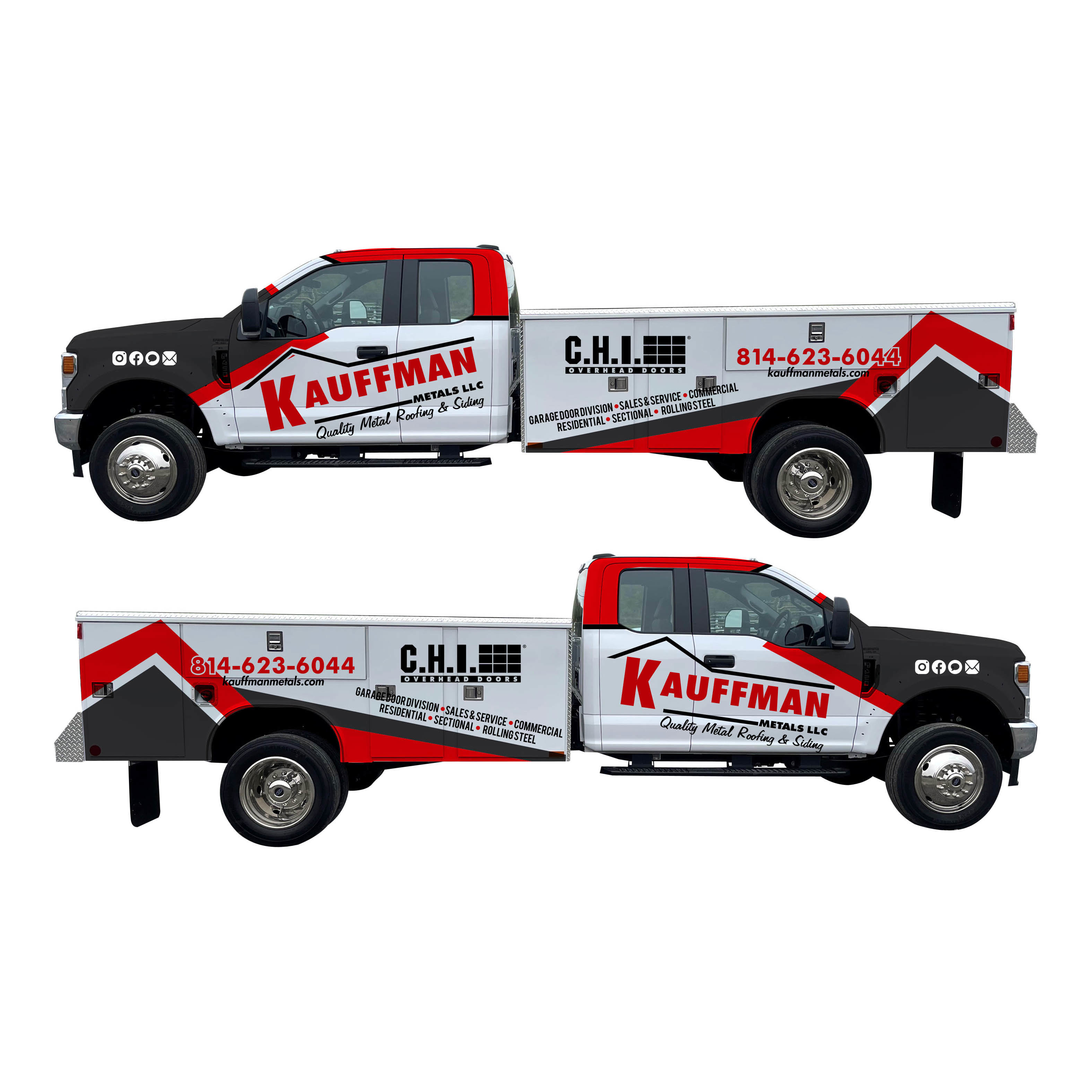 Kaufman TRUCK Warp in Vehicle wrap design Inspiration by Doniel