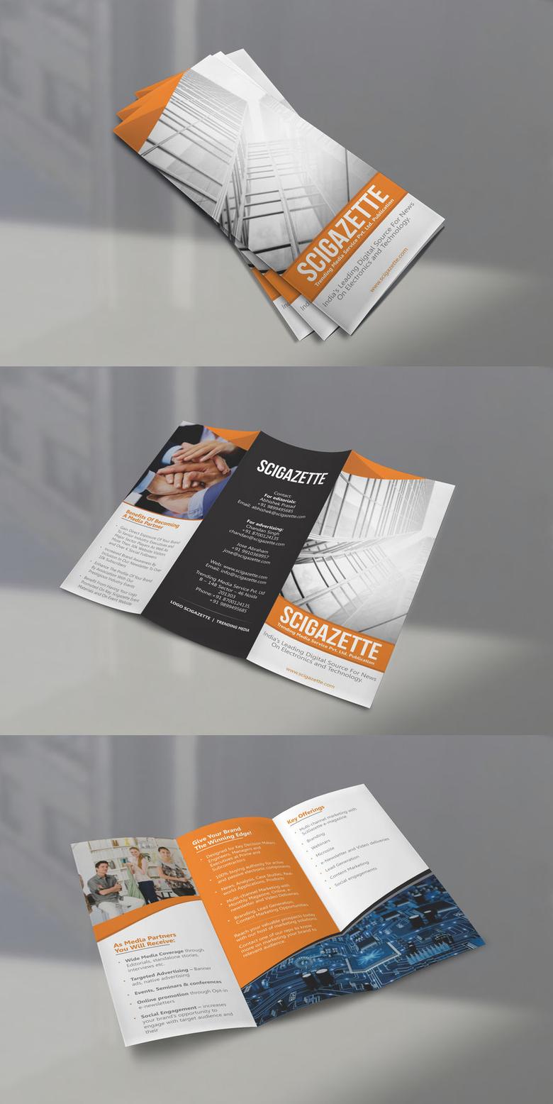 tri fold brochure by Meenastudio tri fold brochure in Brochure Design Inspiration by Meenastudio