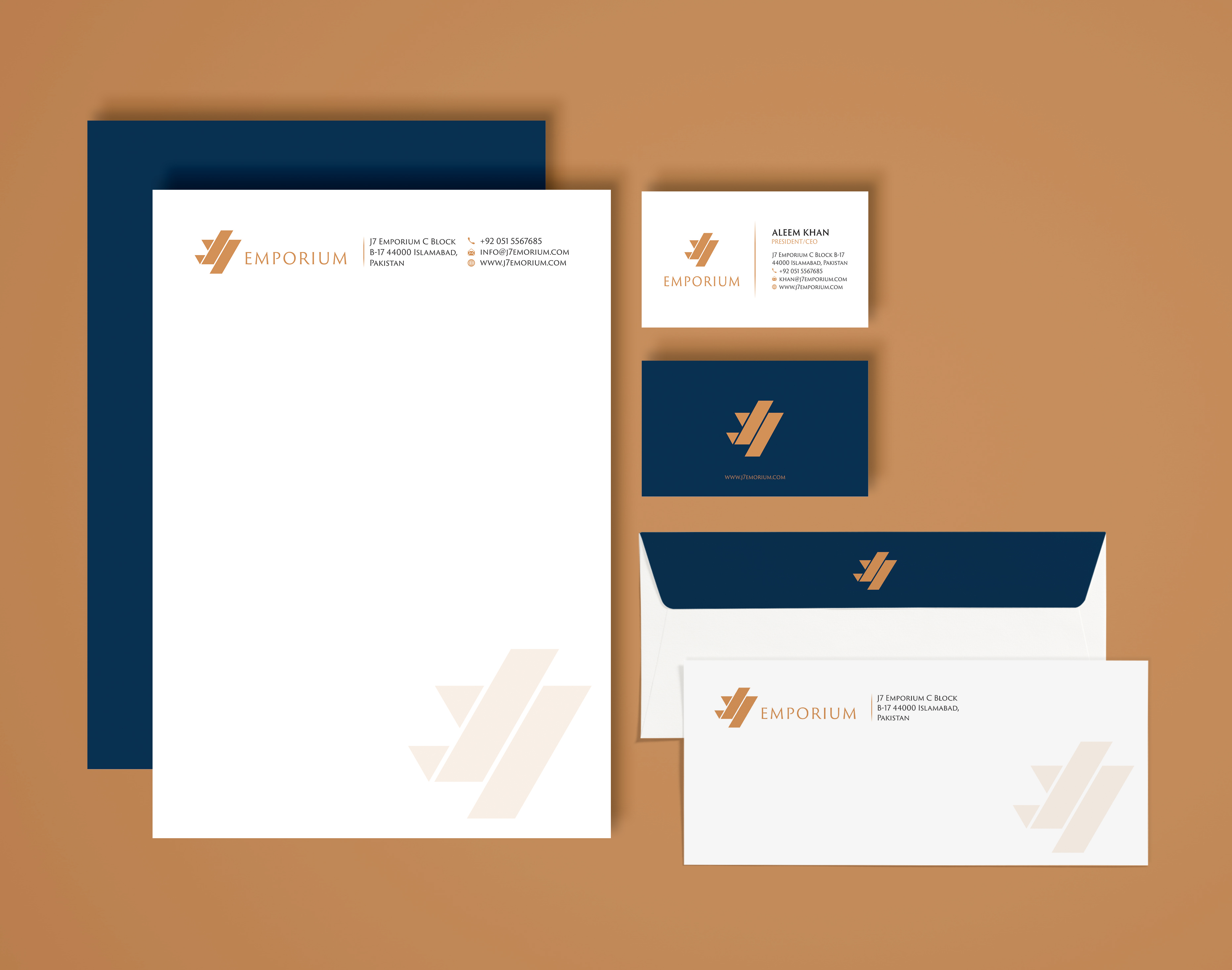 J7 logo and stationary design in Logo And Business Card Design Inspiration by Ezesol