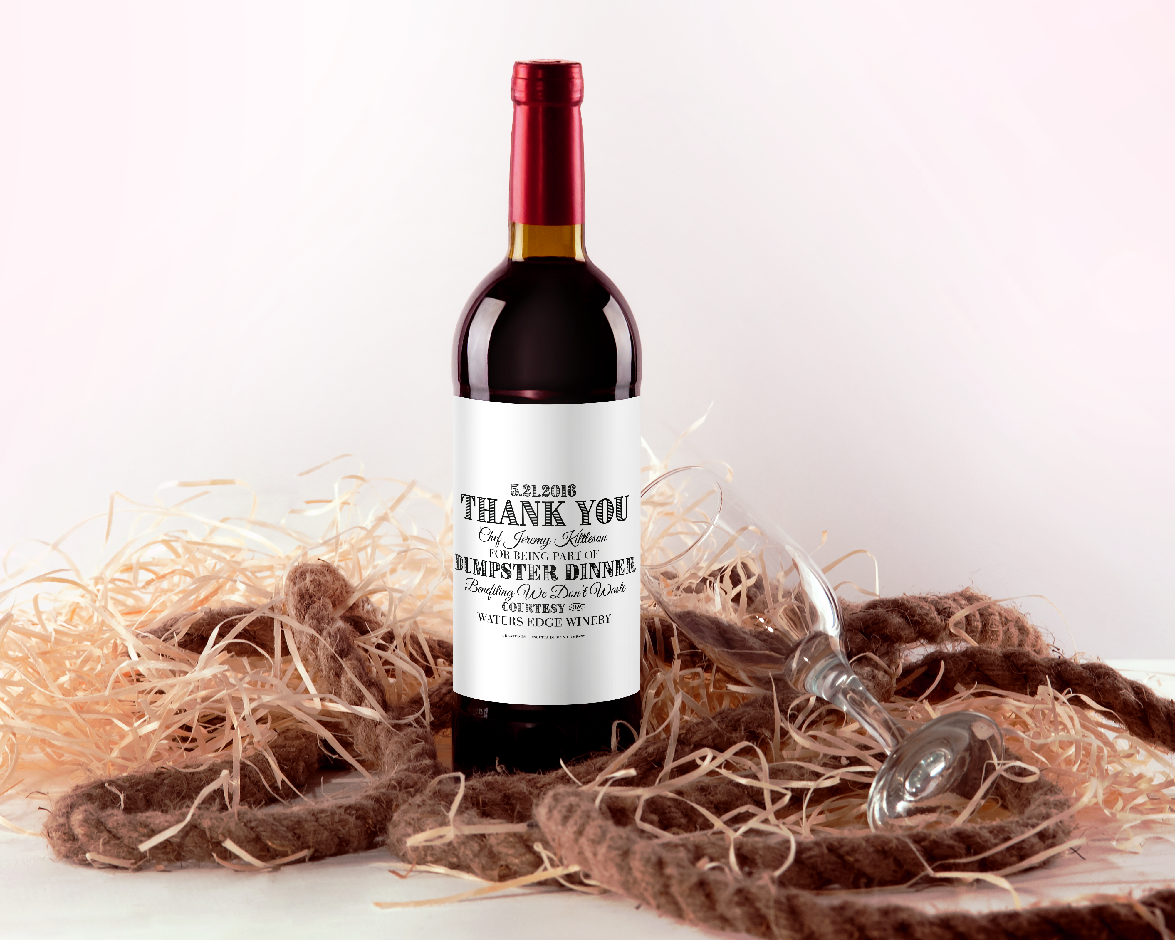 Custom wine label for special event by Concettadesignco Custom wine label for special event in Label Design Inspiration by Concettadesignco