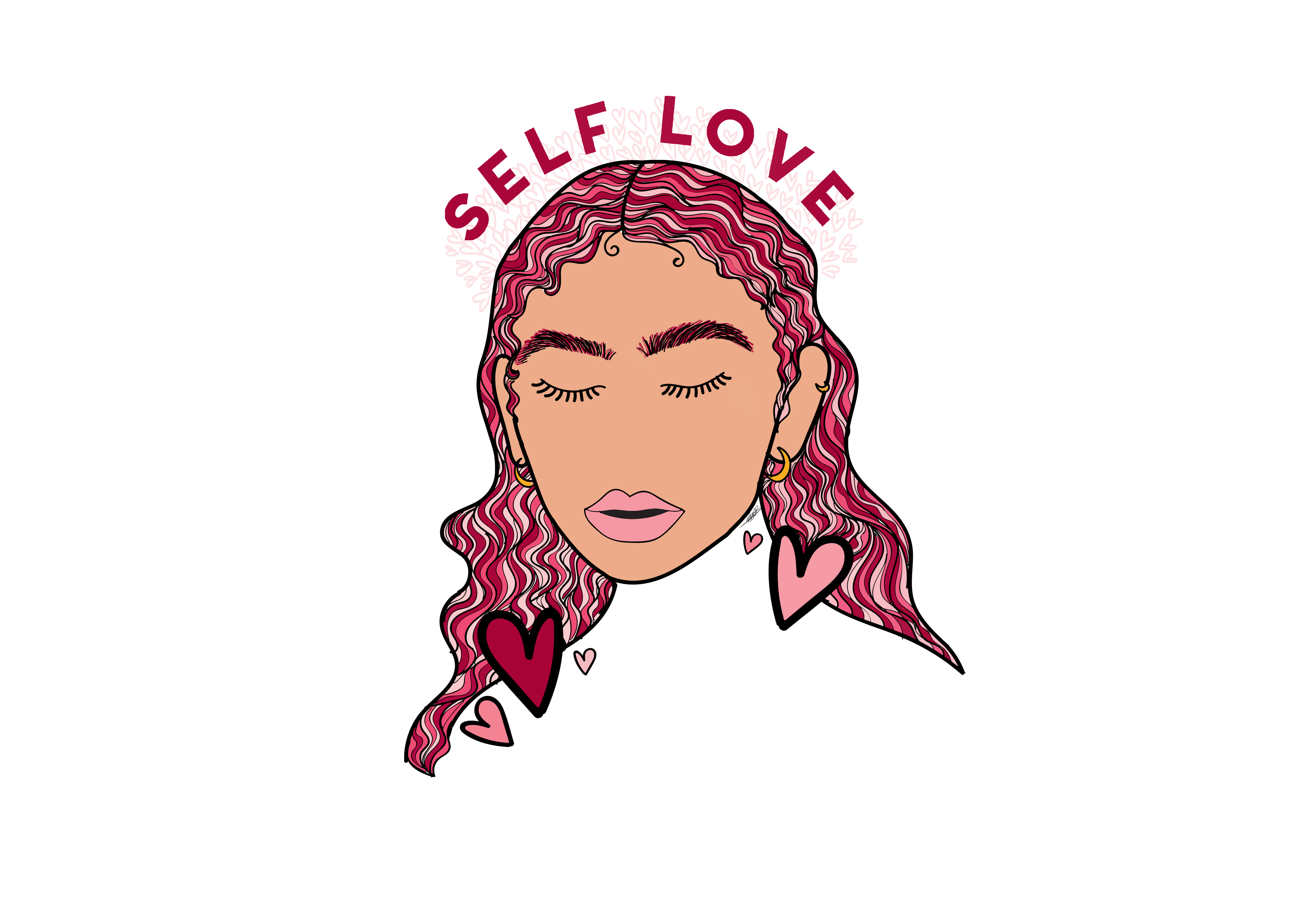 Self love print by Eleanor Bartley Self love print in Illustration and Graphics Inspiration by Eleanor Bartley