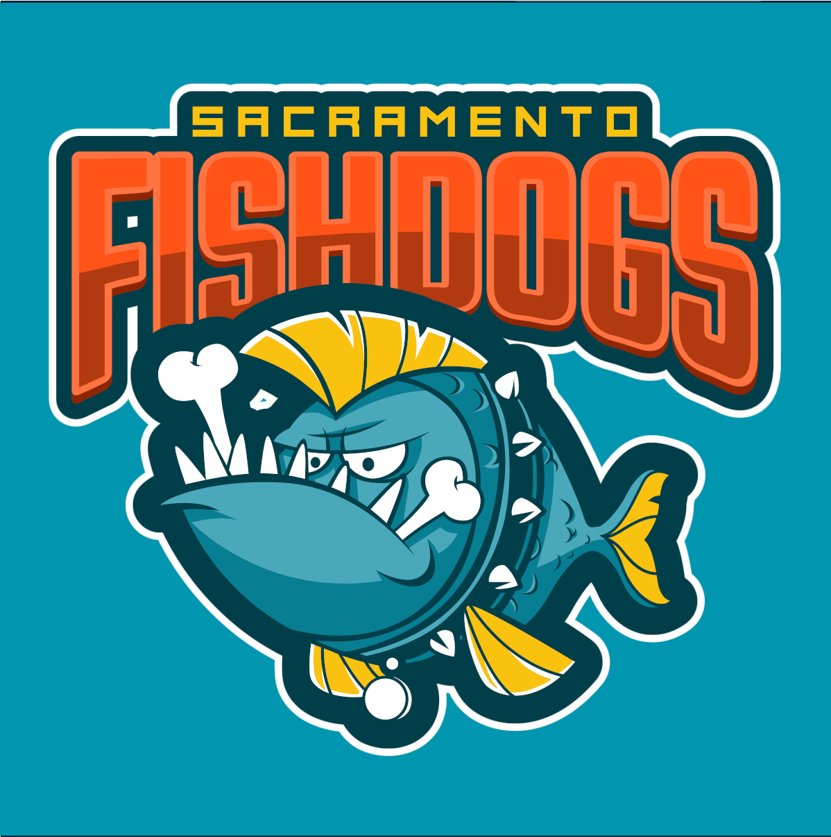 Sacramento Fishdogs - Band logo by Ben Martin Designs Sacramento Fishdogs - Band logo in Logo Design Inspiration by Ben Martin Designs
