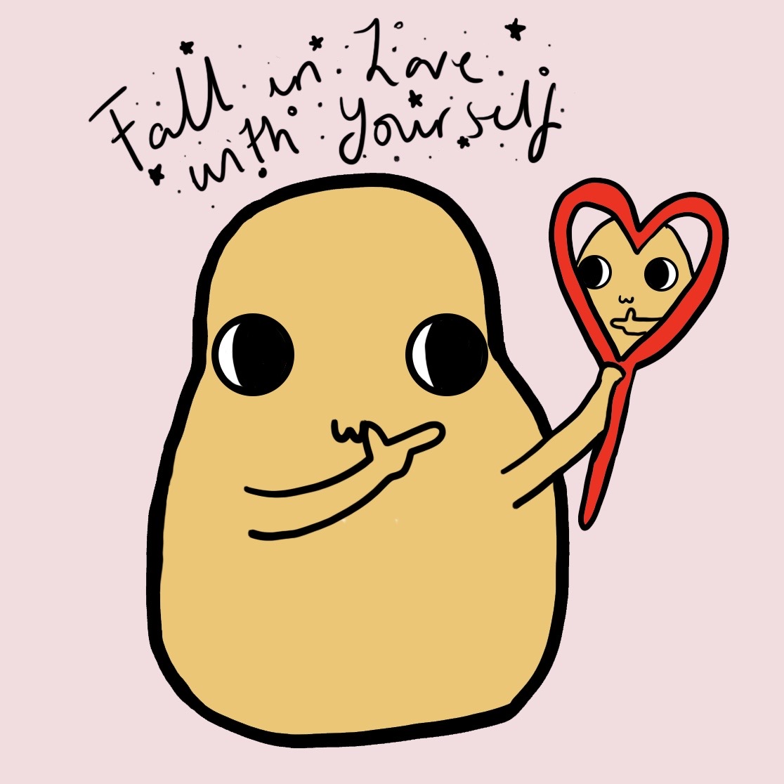 Fall in love with yourself in Cartoon & Caricature Inspiration by Charlotte Watts