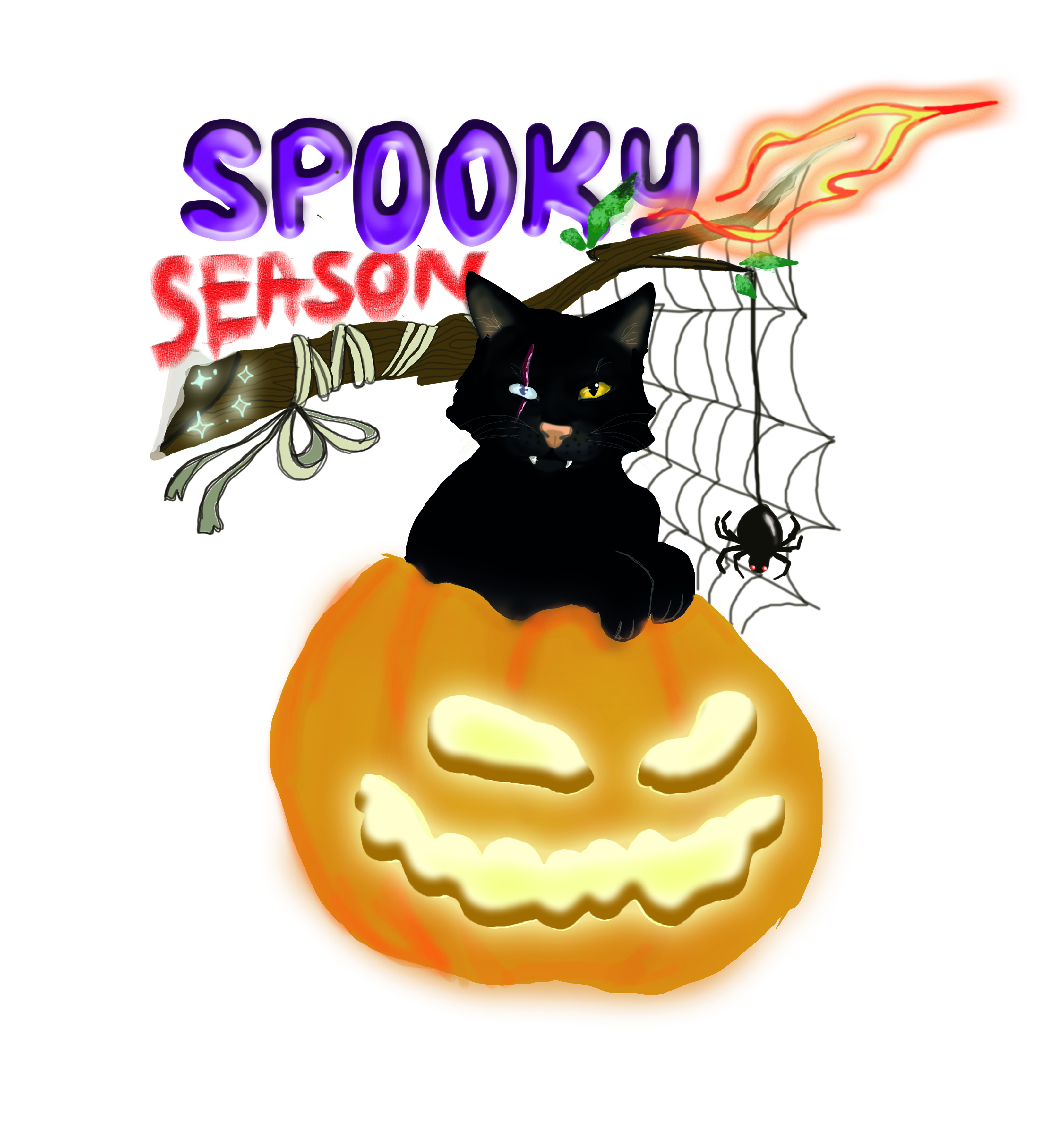 Spooky kitten by Stephanie Ivanova Spooky kitten in Drawing Inspiration by Stephanie Ivanova