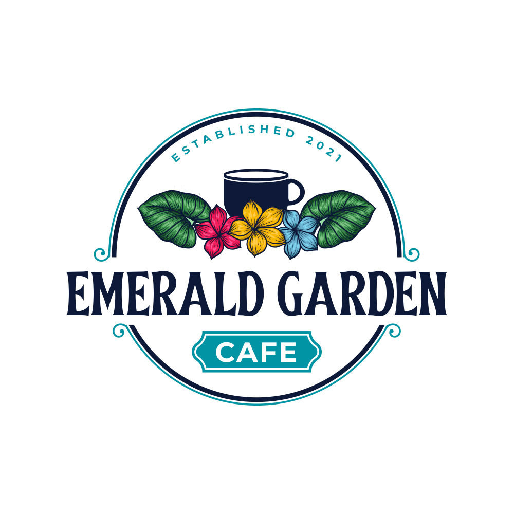 Emerald Garden Cafe in Logo Design Inspiration by Phyxsius