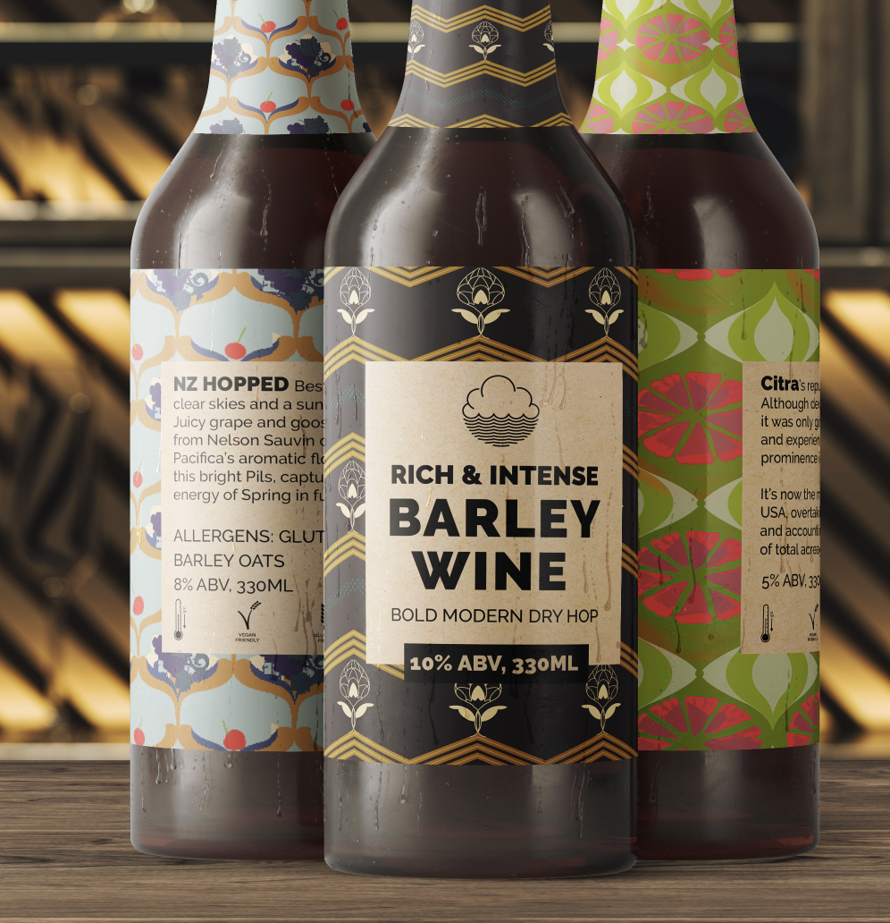 Seasonal beer packaging by Audrey Albert Seasonal beer packaging in Packaging Design Inspiration by Audrey Albert
