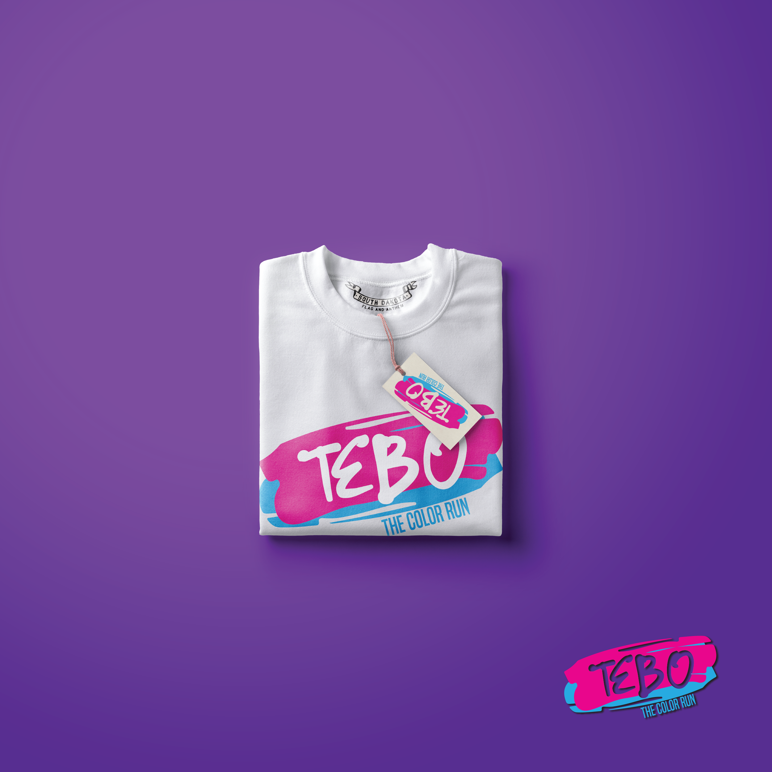 TEBO COLOR RUN by Brat Studio TEBO COLOR RUN in T-Shirt Design Inspiration by Brat Studio