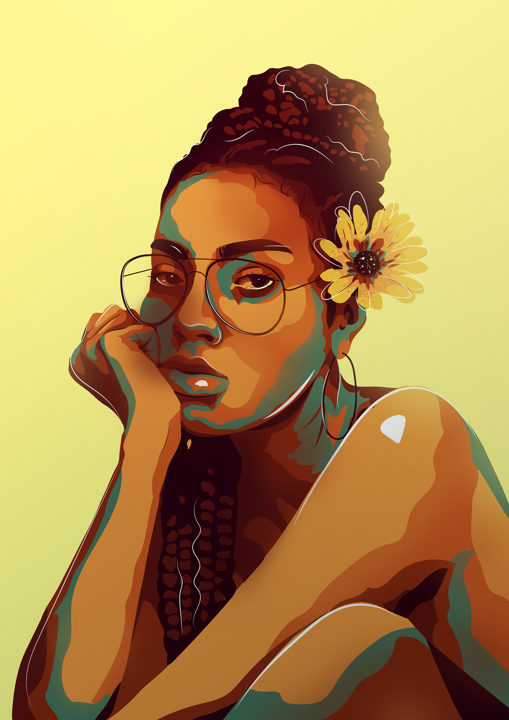 Vector Portrait Illustration 2 by Lacey Vector Portrait Illustration 2 in Illustration and Graphics Inspiration by Lacey