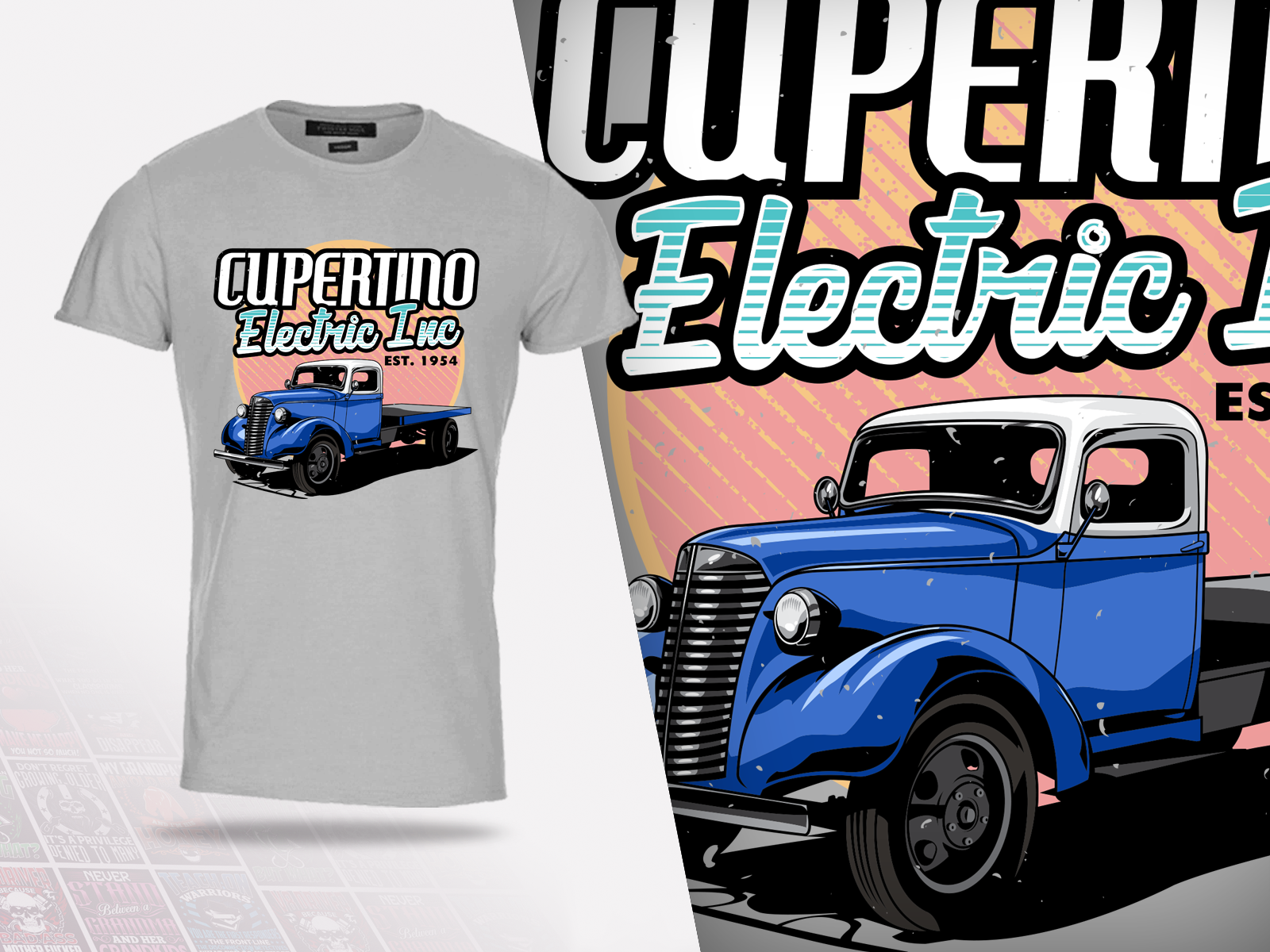 Cupertino Electric T-shirt by Georgi Georgiev Cupertino Electric T-shirt in T-Shirt Design Inspiration by Georgi Georgiev