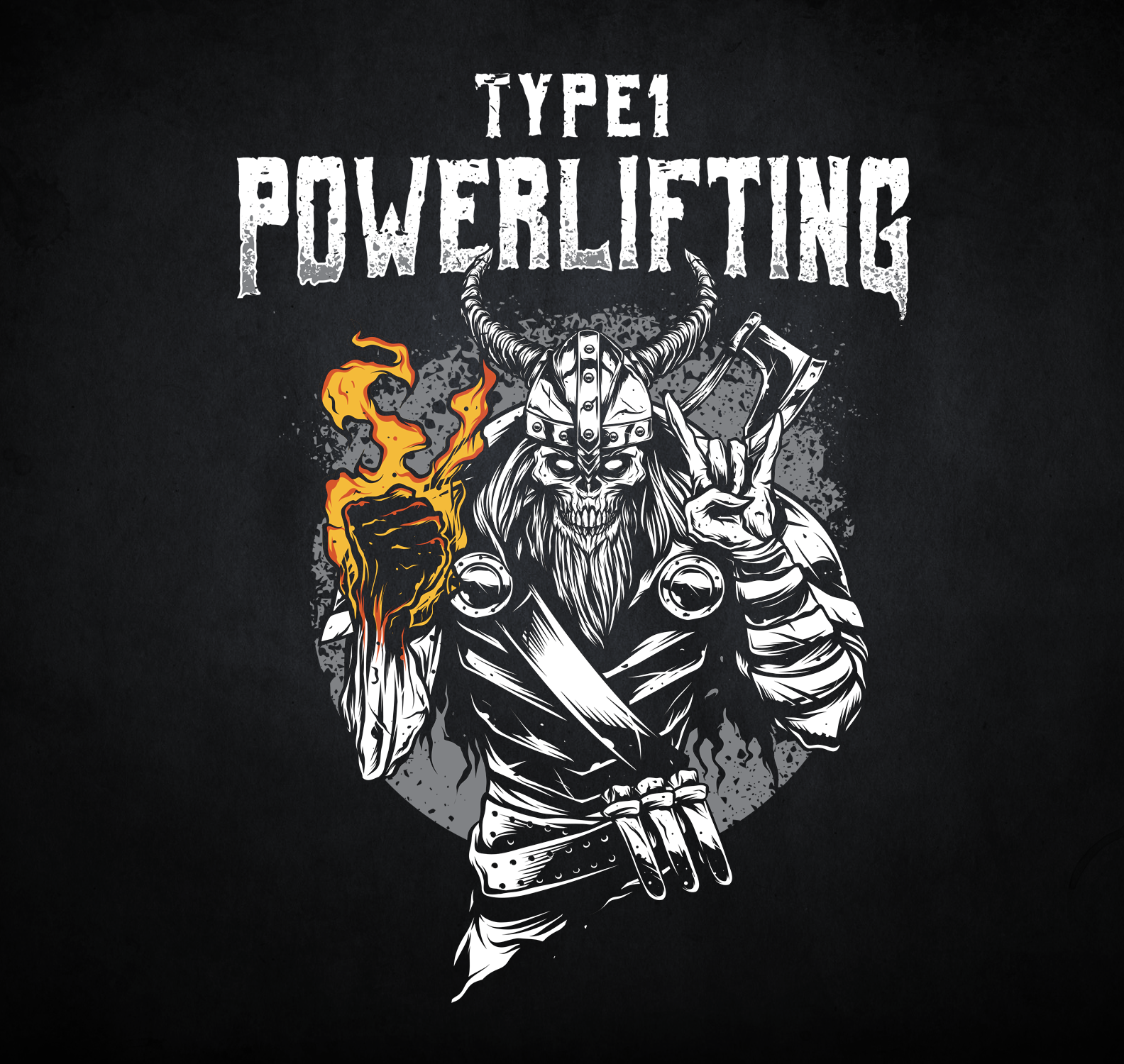 Type1 Powerlifting Vector Illustration in Vector Art Inspiration by Georgi Georgiev