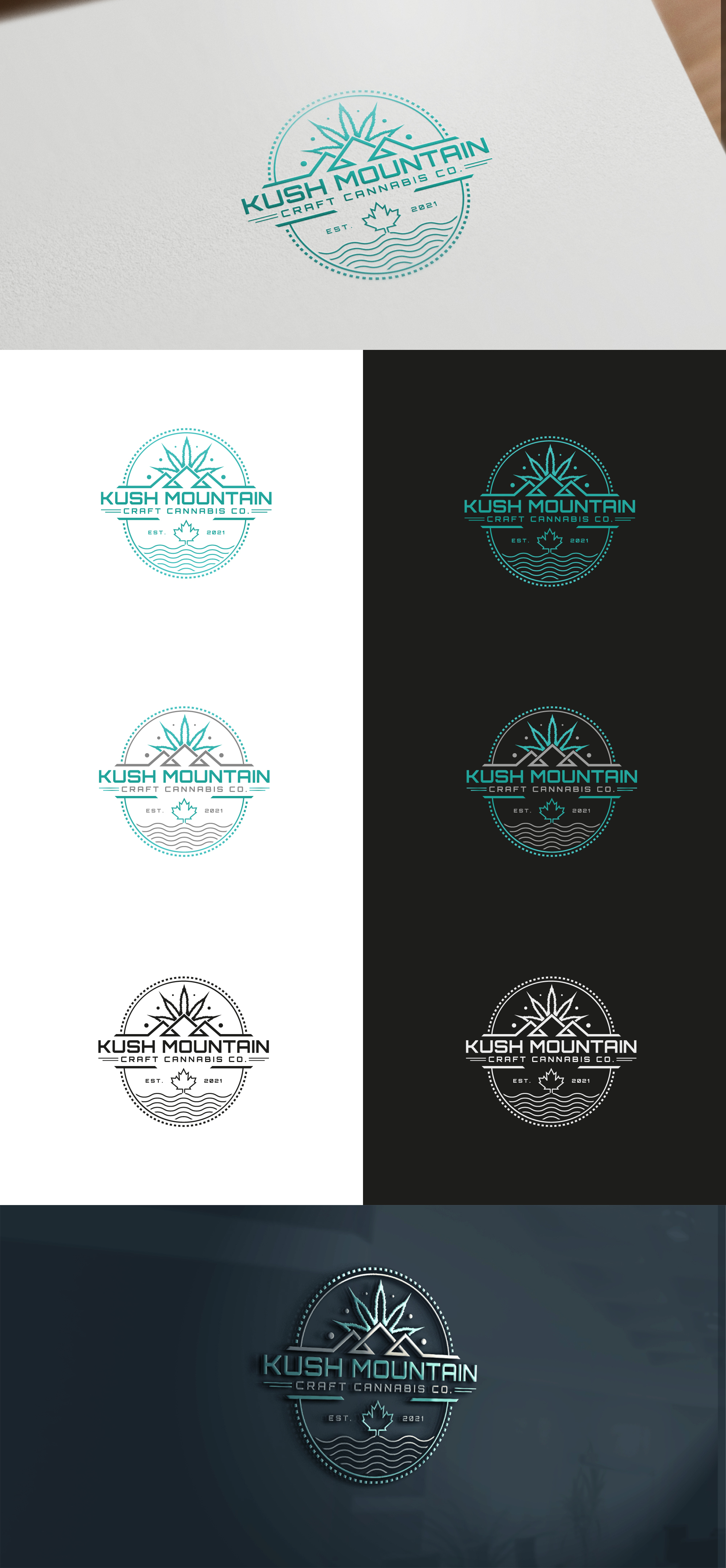 KUSH MOUNTAINS by Md Ariful Islam KUSH MOUNTAINS in Logo & Brand Identity Inspiration by Md Ariful Islam