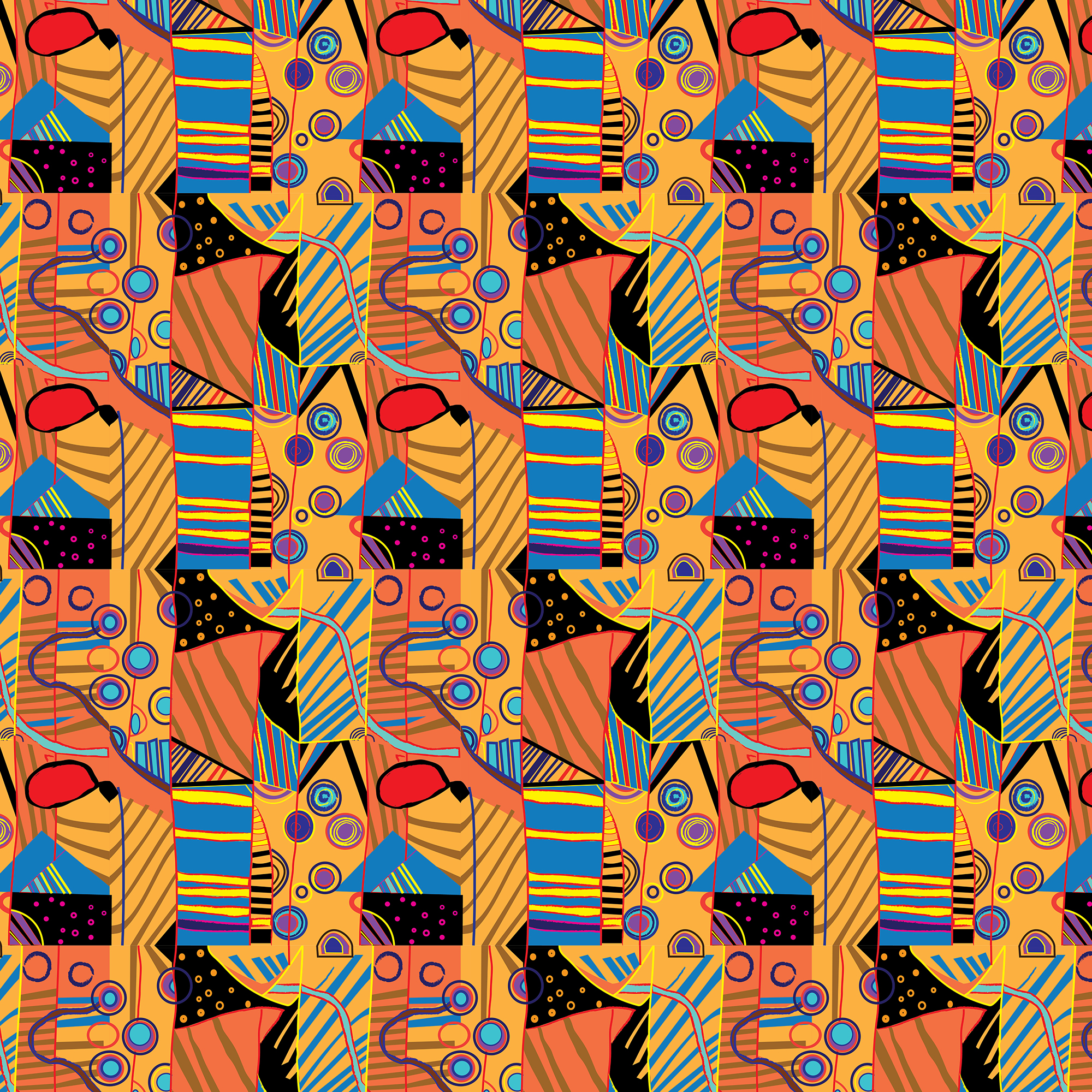 Crazy stripes in Pattern & Surface Design Inspiration by Mina Vesovic