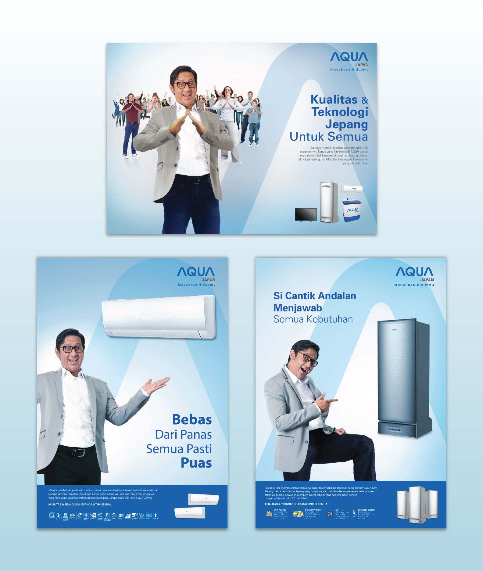 AQUA Ads by Vicky Ariandi AQUA Ads in Advertisement Design Inspiration by Vicky Ariandi