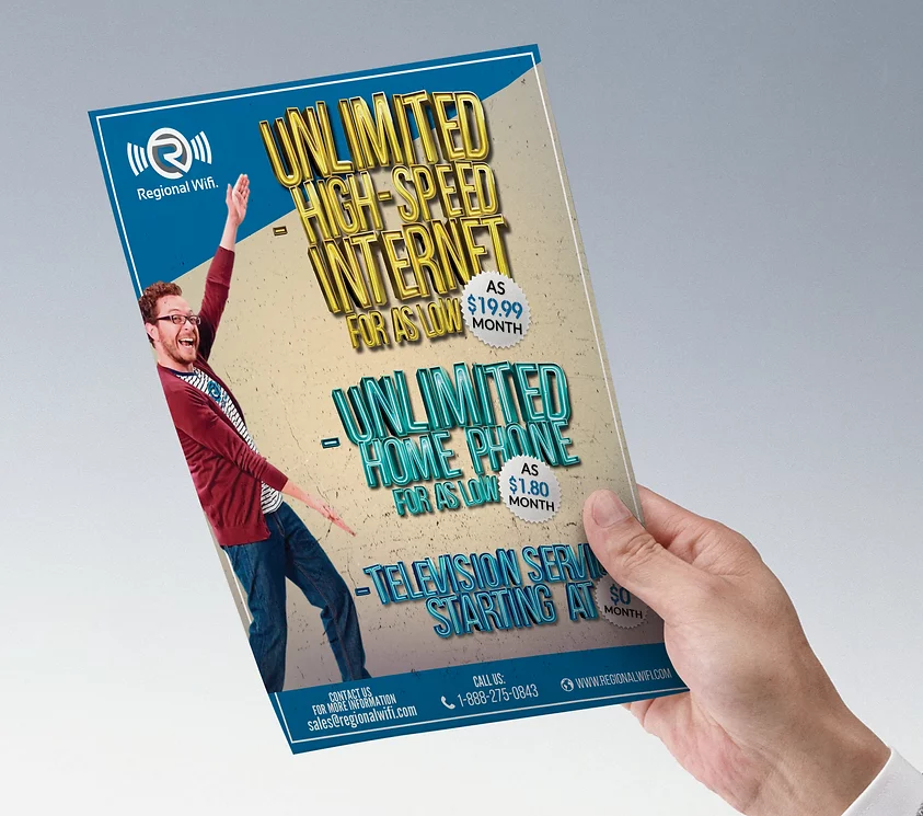 Regional Wifi - Flyer in Print flyer design Inspiration by Juan
