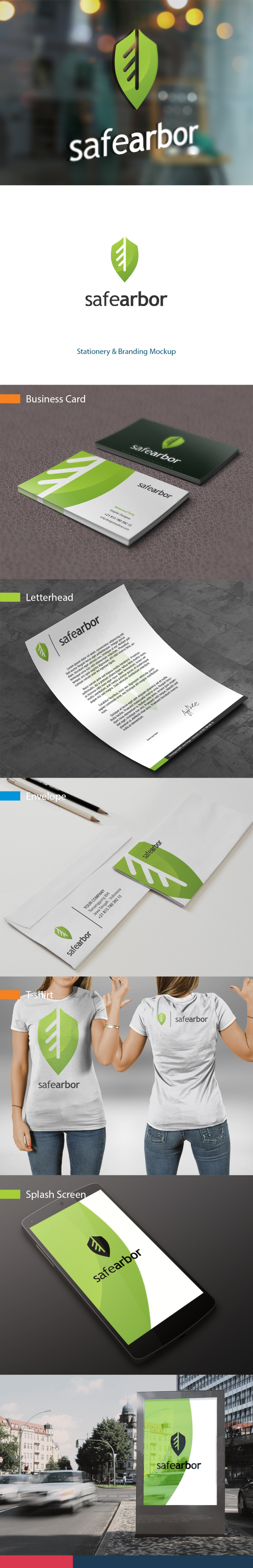 Brand Identity for Safearbor in Logo & Brand Identity Inspiration by Oriq