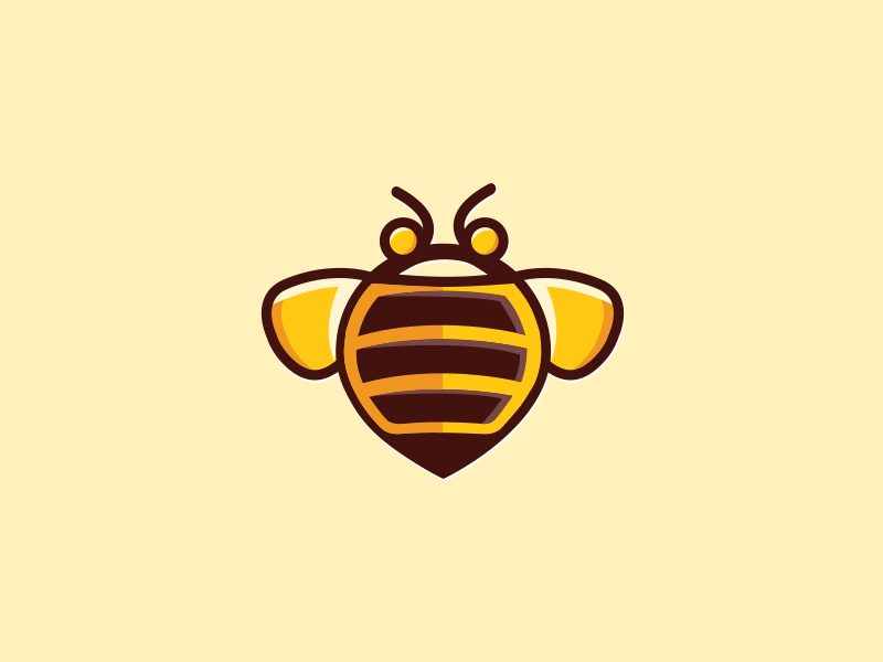 Bee Logo by Wicked Bee Logo in Advertisement Design Inspiration by Wicked