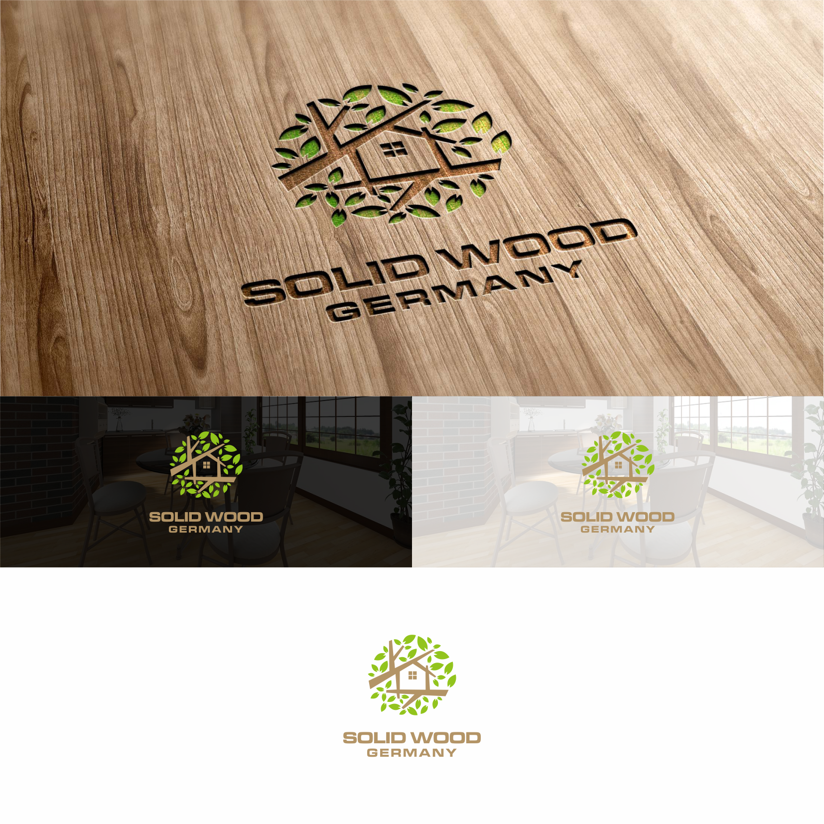 SOLID WOOD GERMANY by Raden SOLID WOOD GERMANY in Logo Design Inspiration by Raden