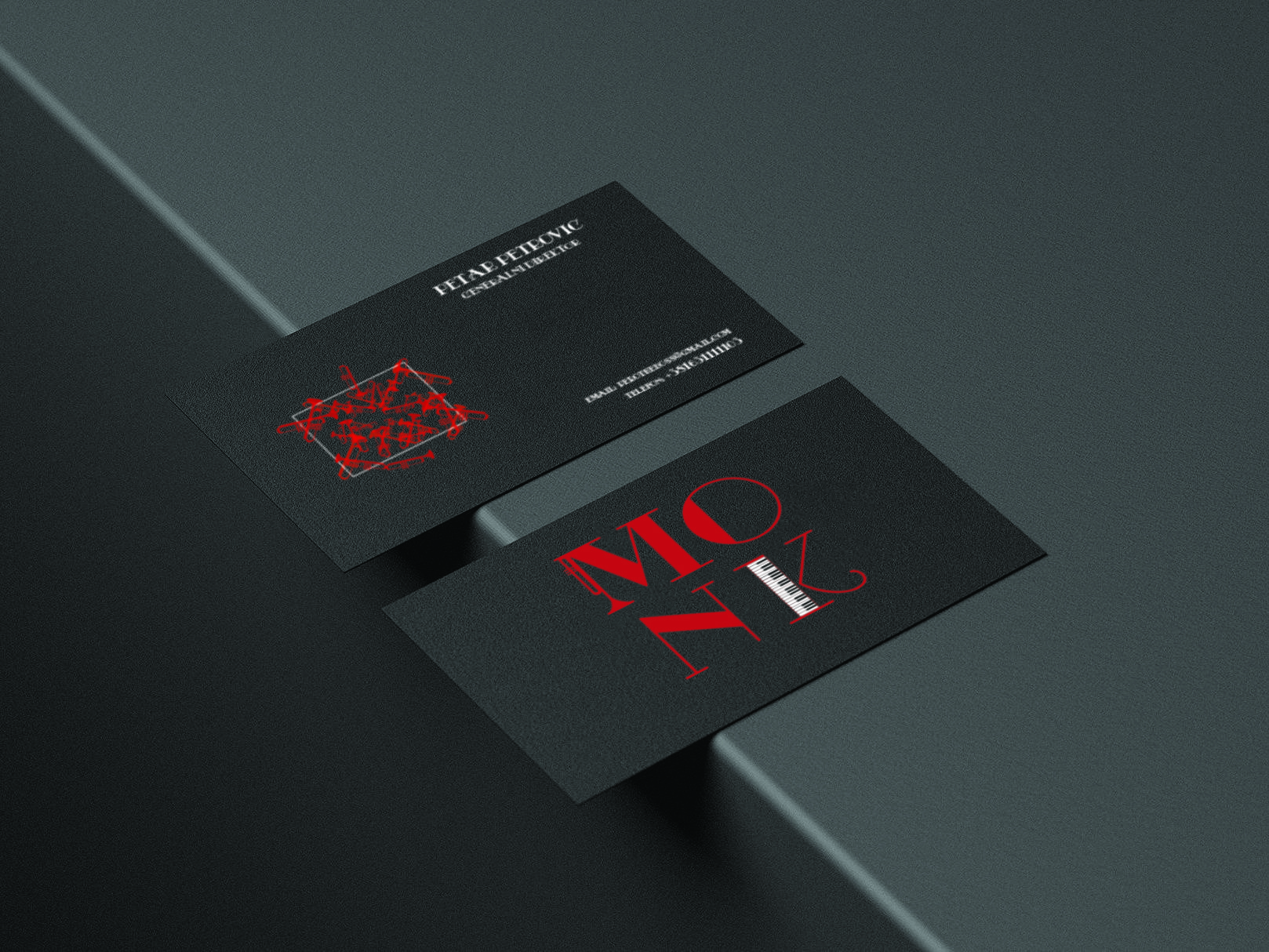 MONK in Business Card Design Inspiration by Marija