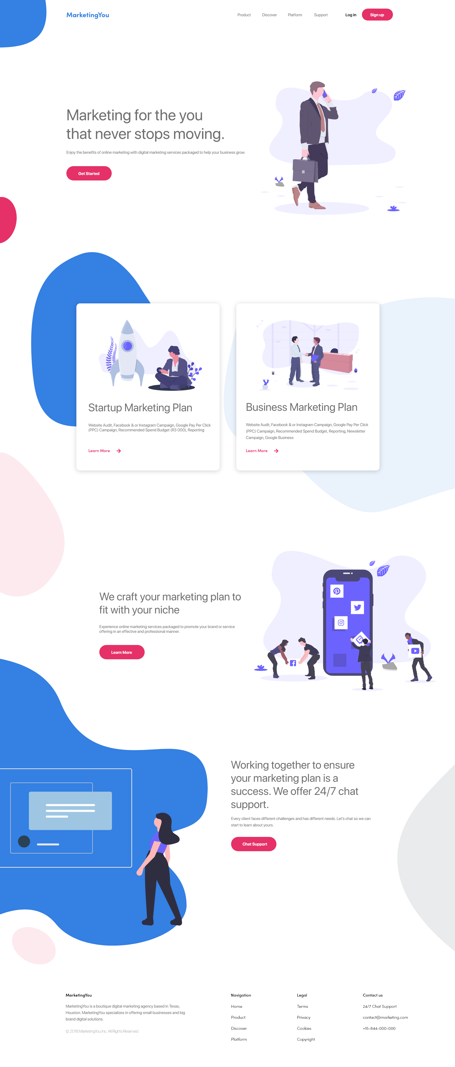 Marketing Landing Page by Aimee Shaw Marketing Landing Page in Website Design Inspiration by Aimee Shaw