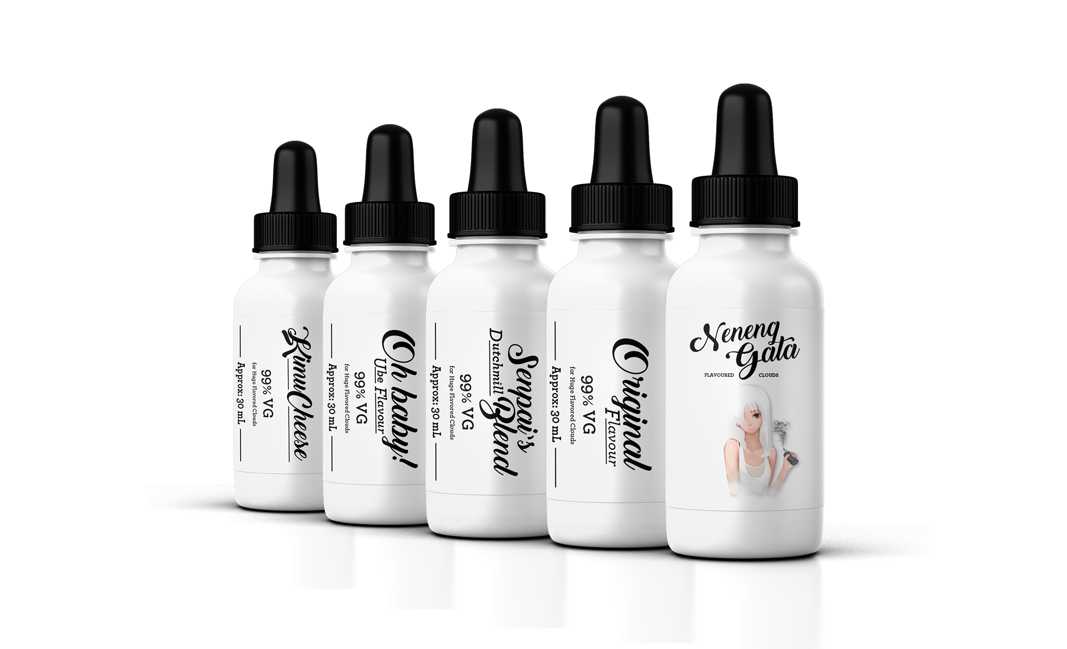Neneng Gata E-Juice by Pen Neneng Gata E-Juice in Label Design Inspiration by Pen