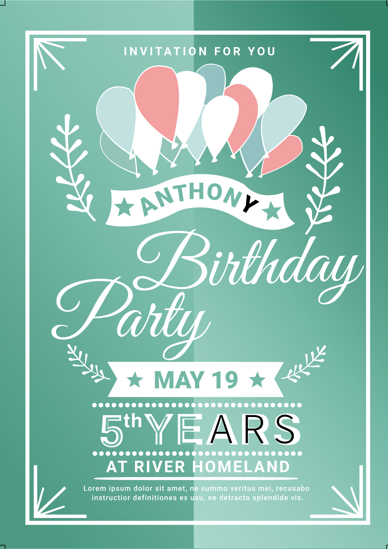 Birthday Party in Poster Design Inspiration by Neetu Thakur