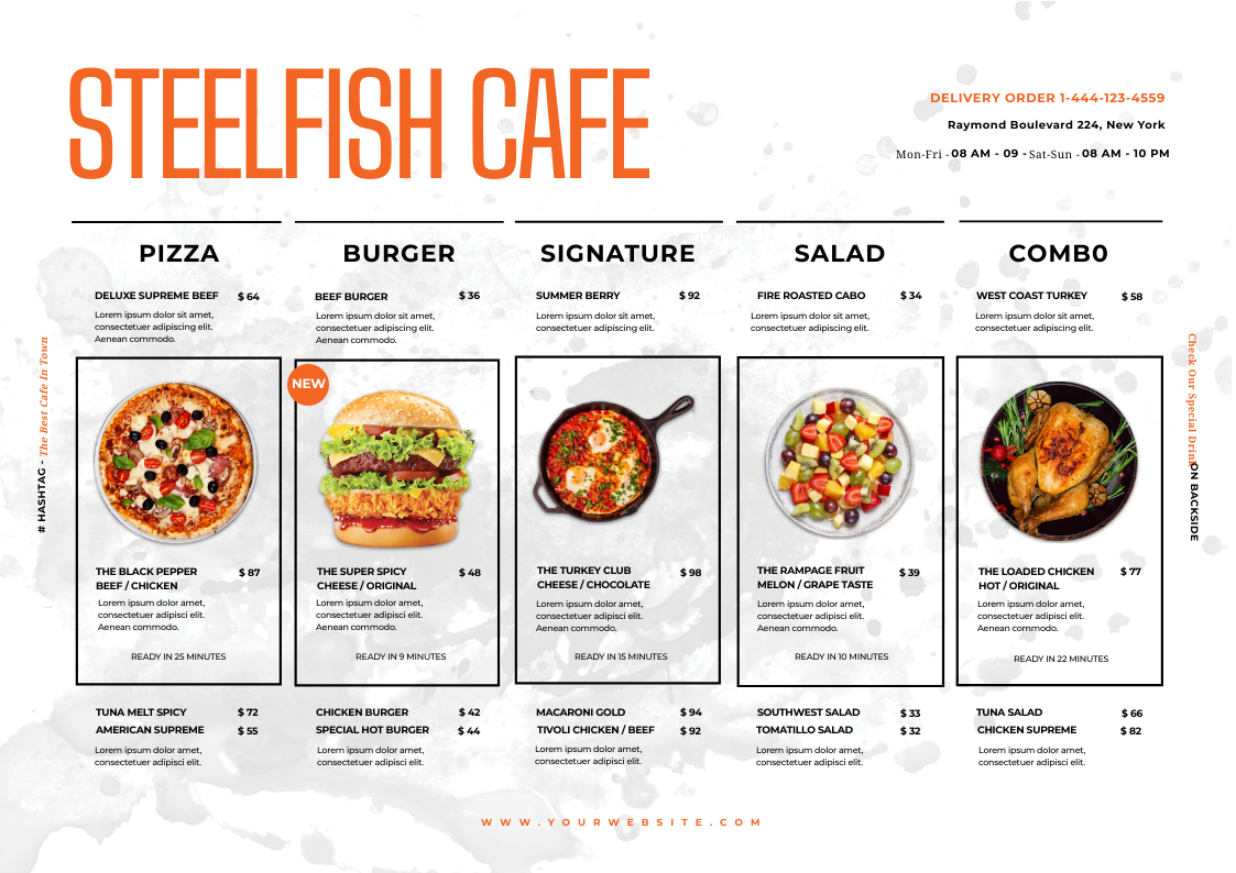 Buffet Menu Maker Buffet Menu Design Challenge | Designhill
