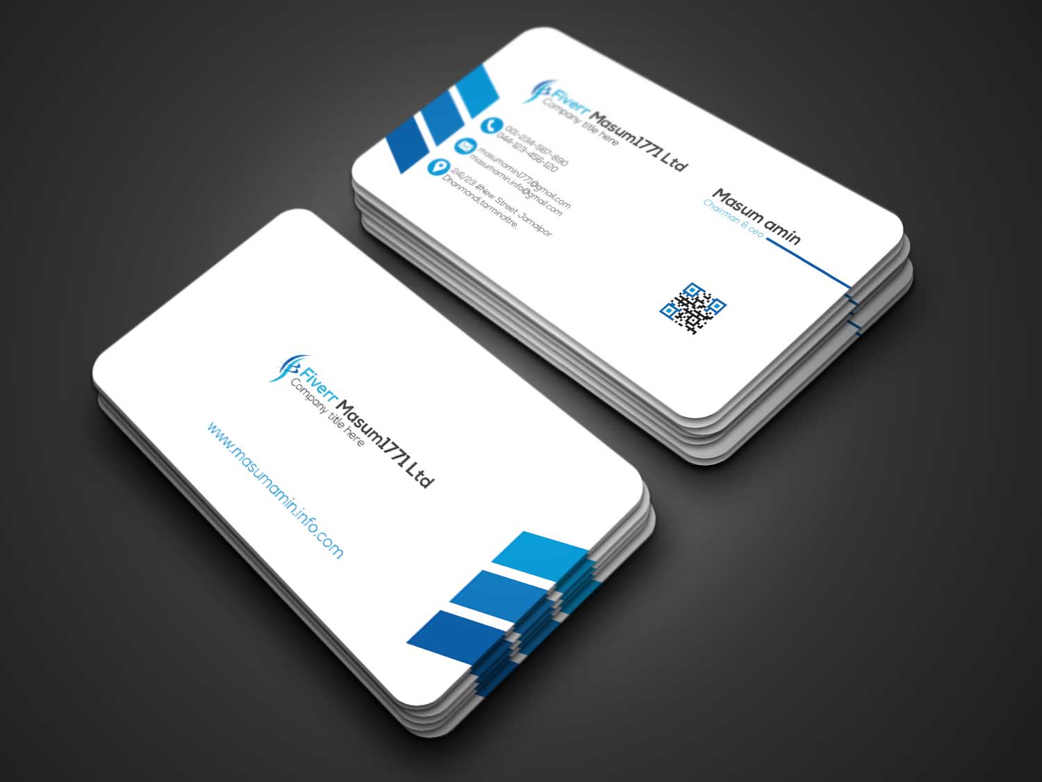 Corporate Business Card by Masum Billah Corporate Business Card in Business Card Design Inspiration by Masum Billah